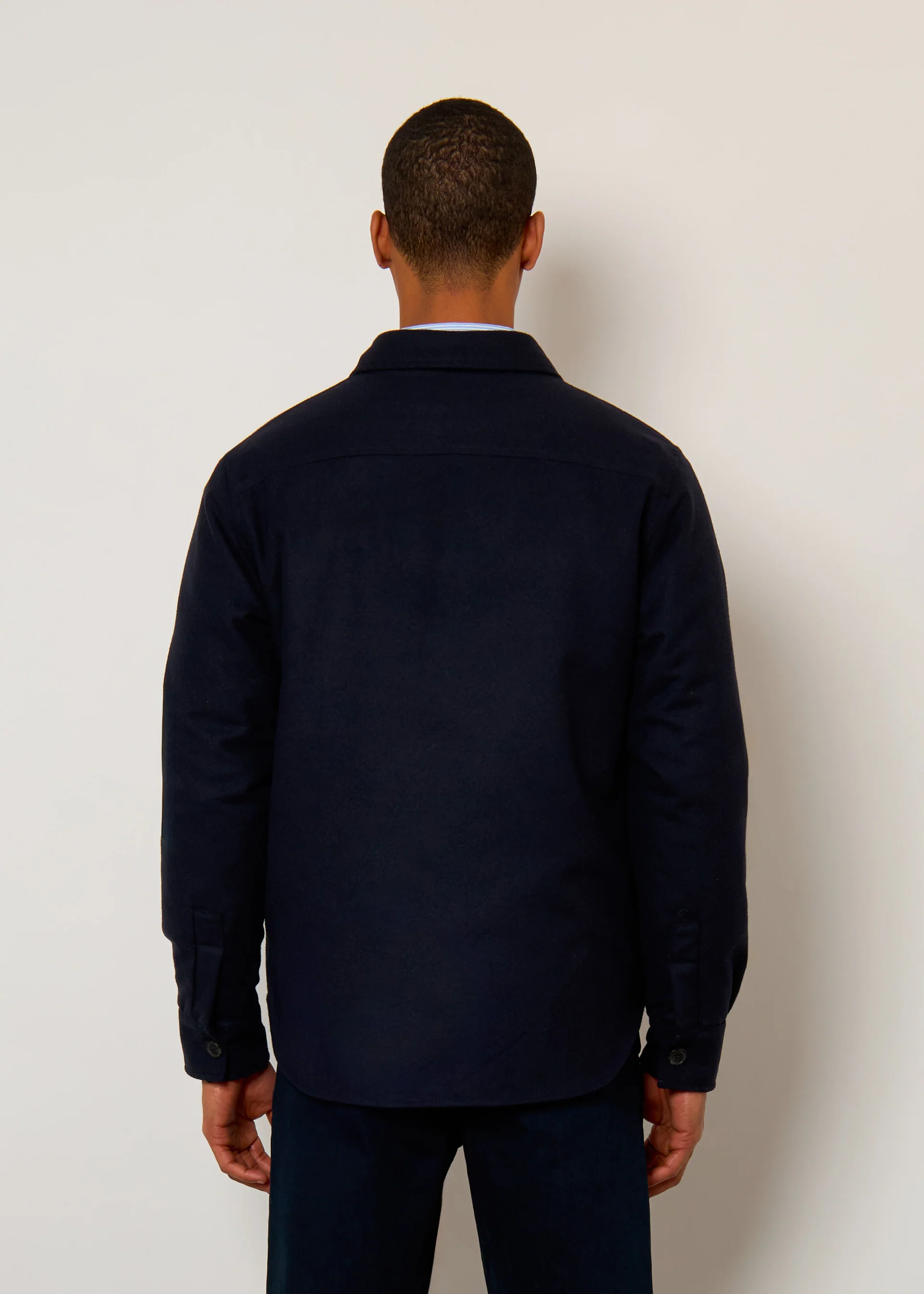 Giacca camicia in misto lana - Image 4