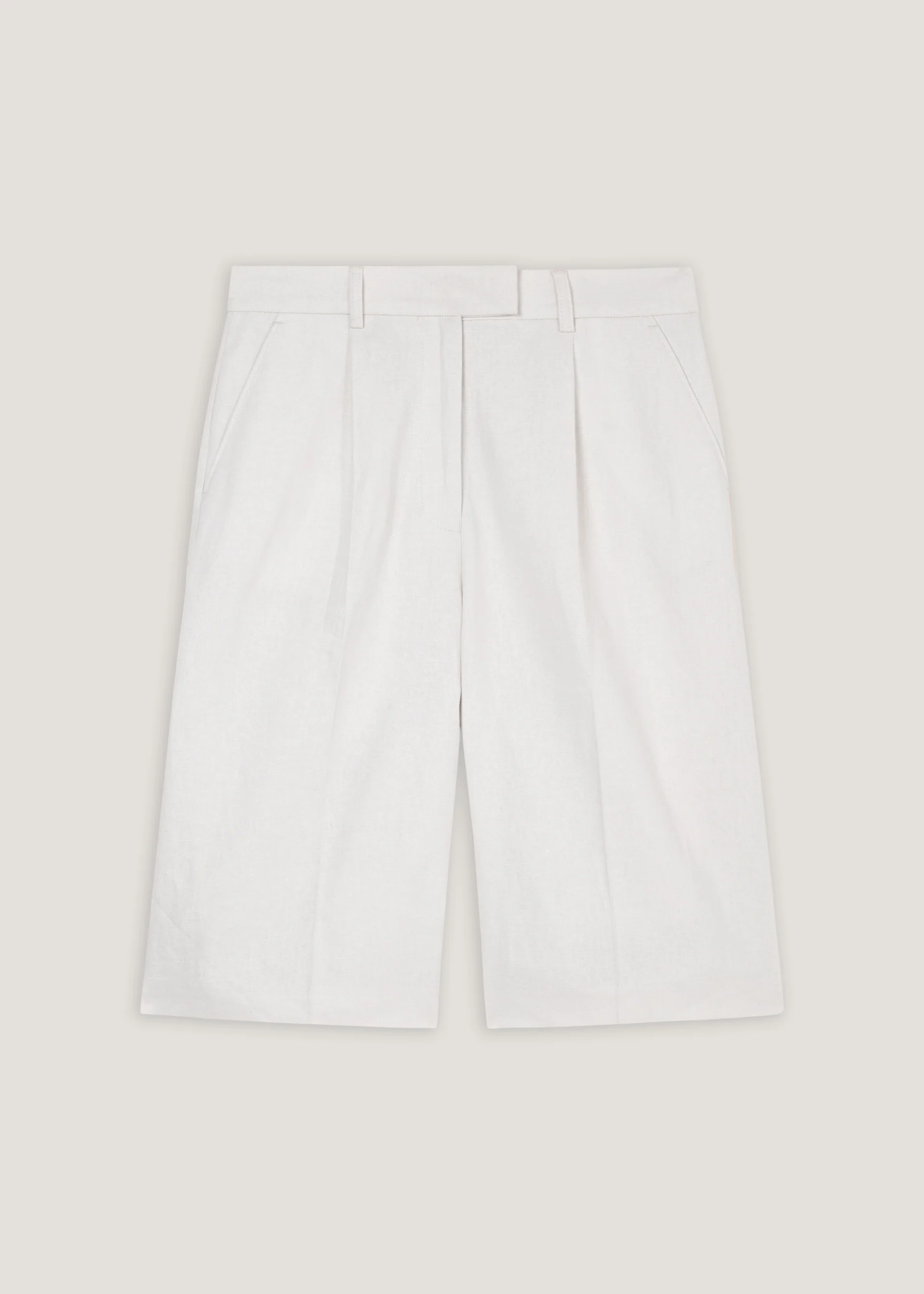 Bermuda lungo in misto lino - Image 10