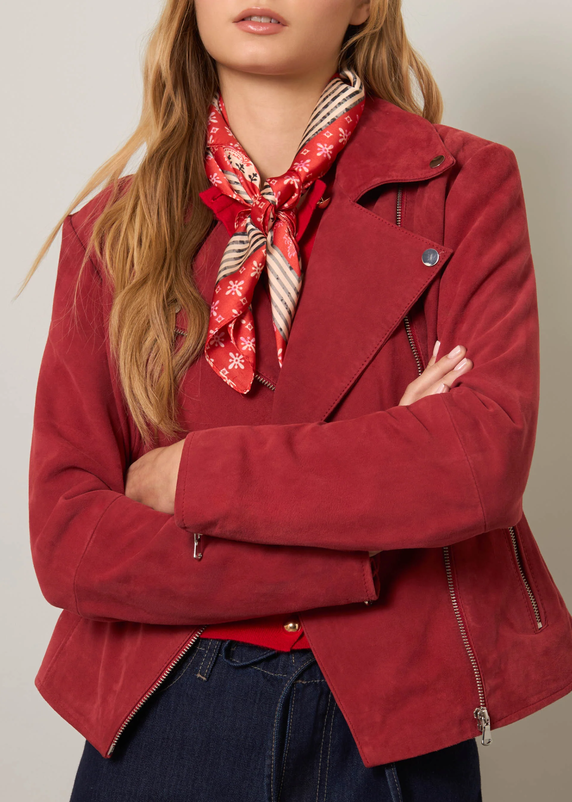 Biker in vera pelle scamosciata - Image 12