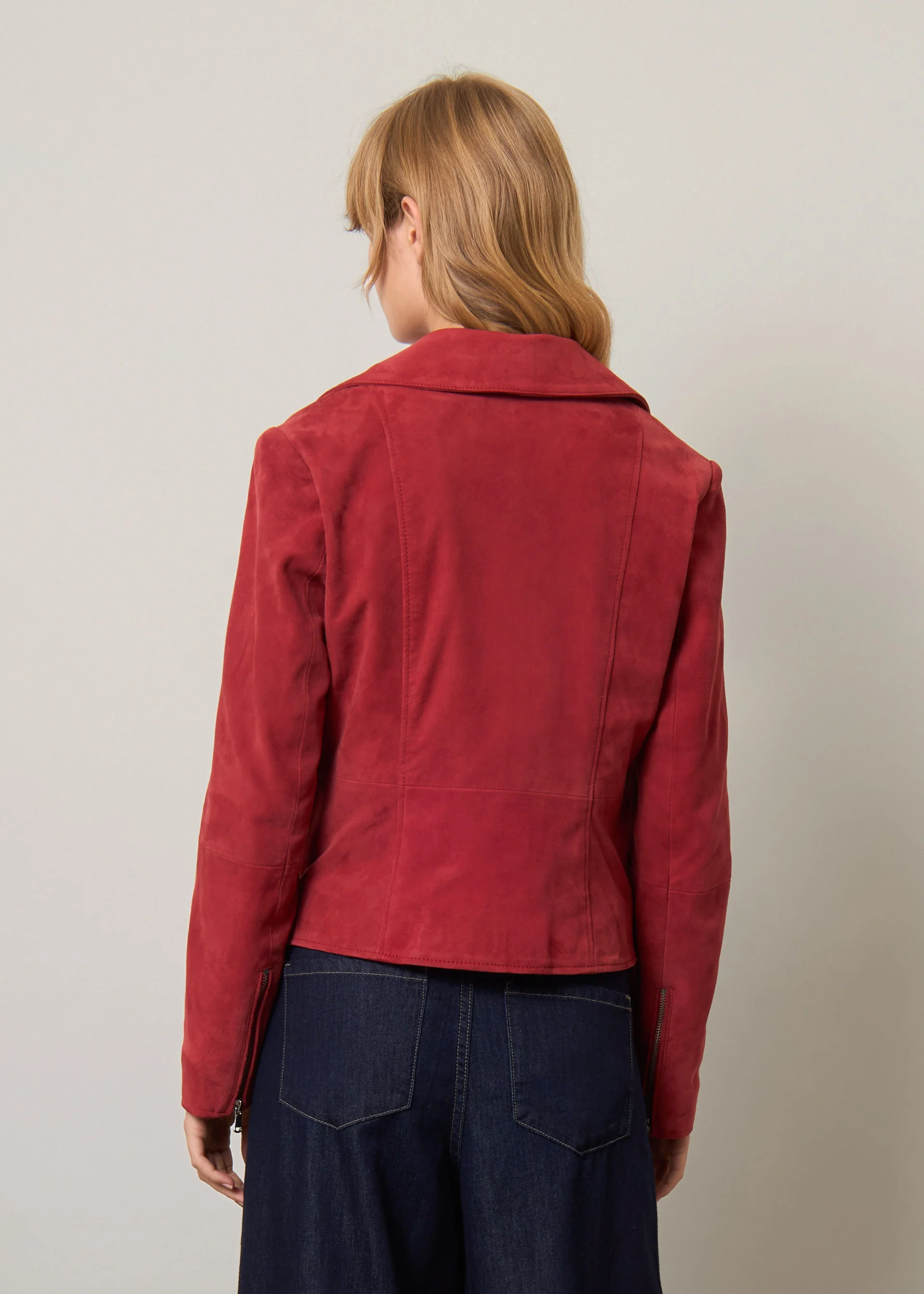 Biker in vera pelle scamosciata - Image 13