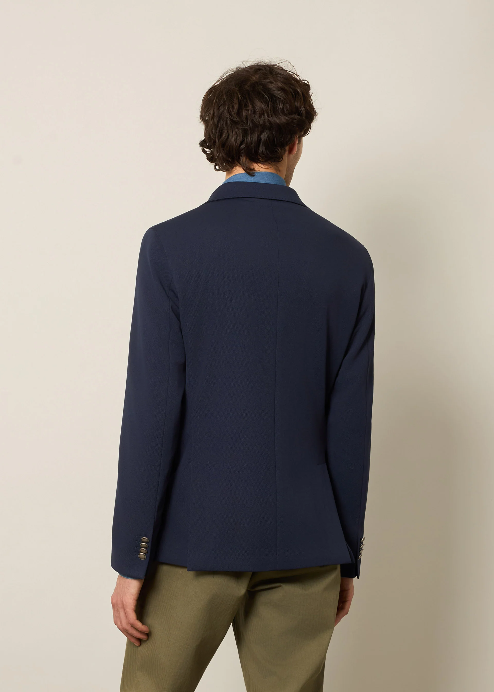 Blazer doppiopetto in jersey - Image 5