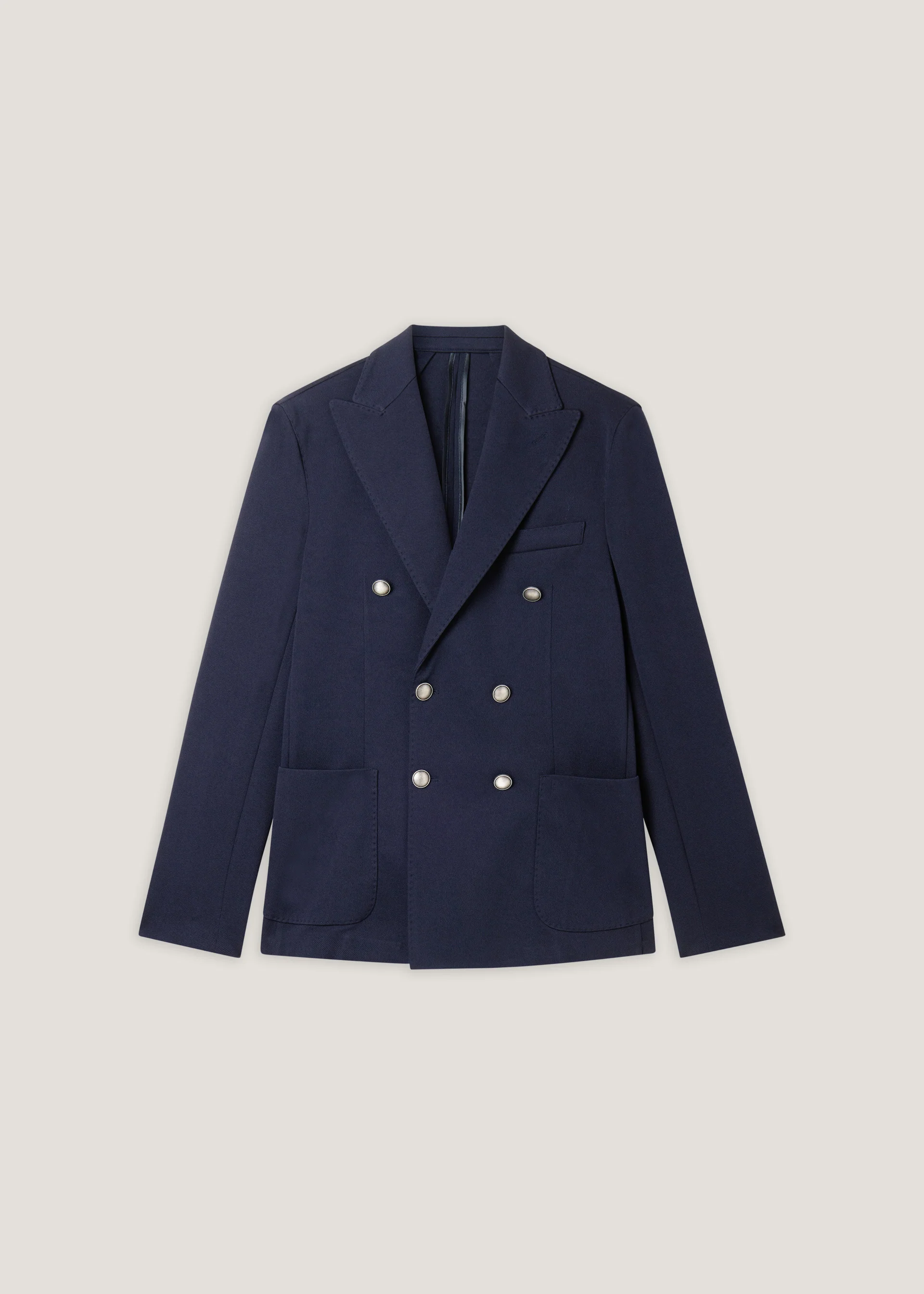 Blazer doppiopetto in jersey - Image 6