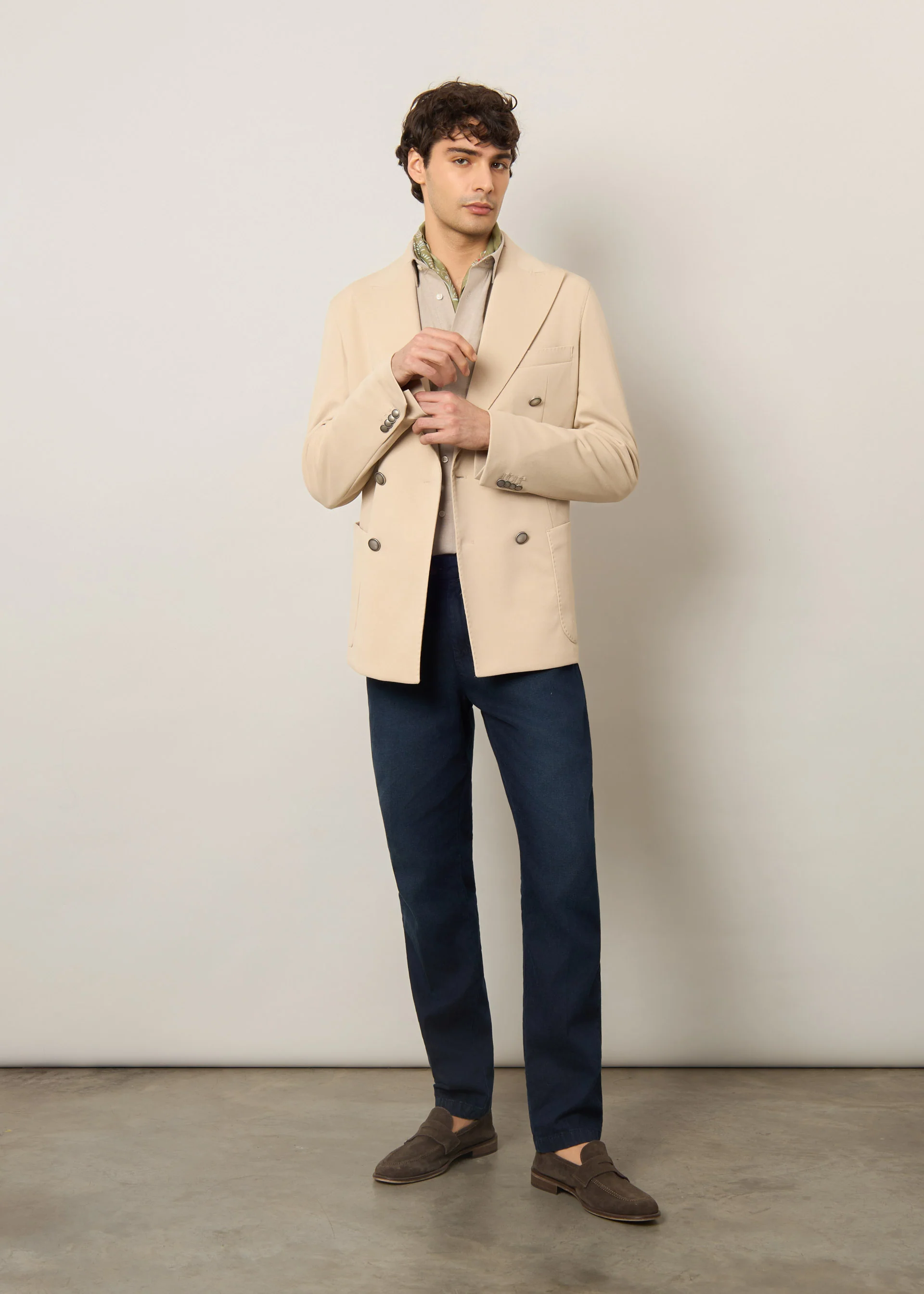 Blazer doppiopetto in jersey - Image 7
