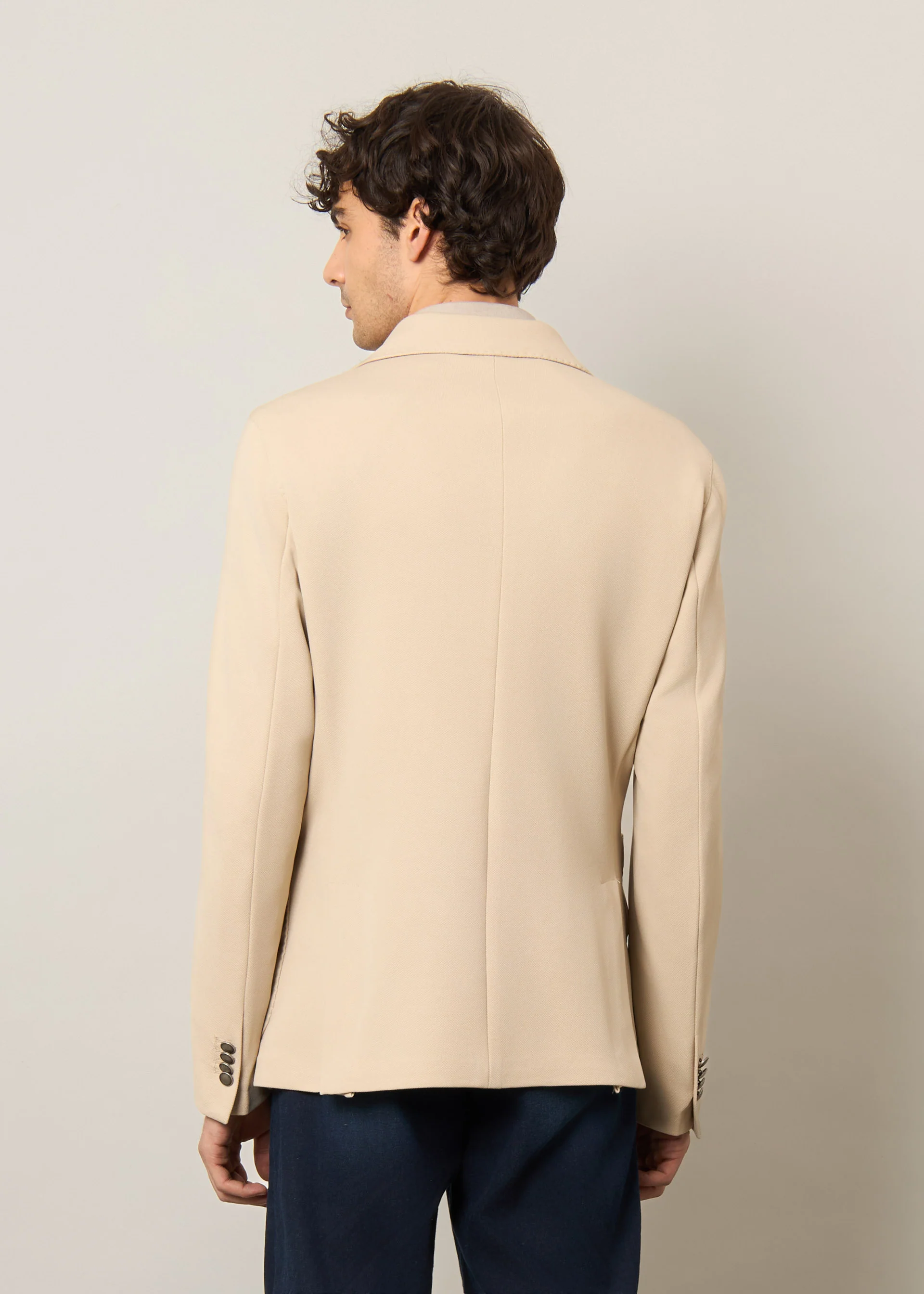 Blazer doppiopetto in jersey - Image 9