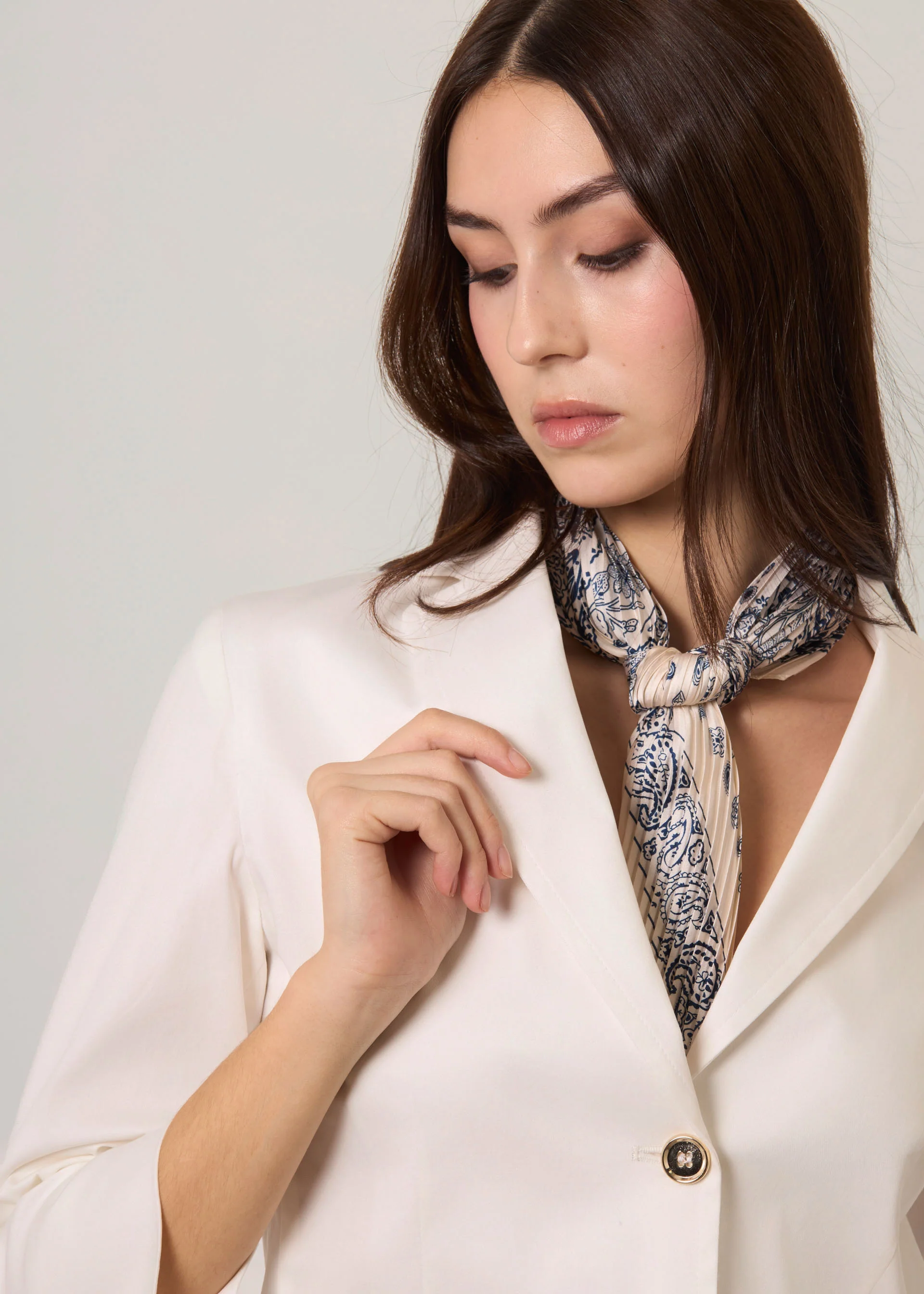 Blazer in cotone stretch - Image 4
