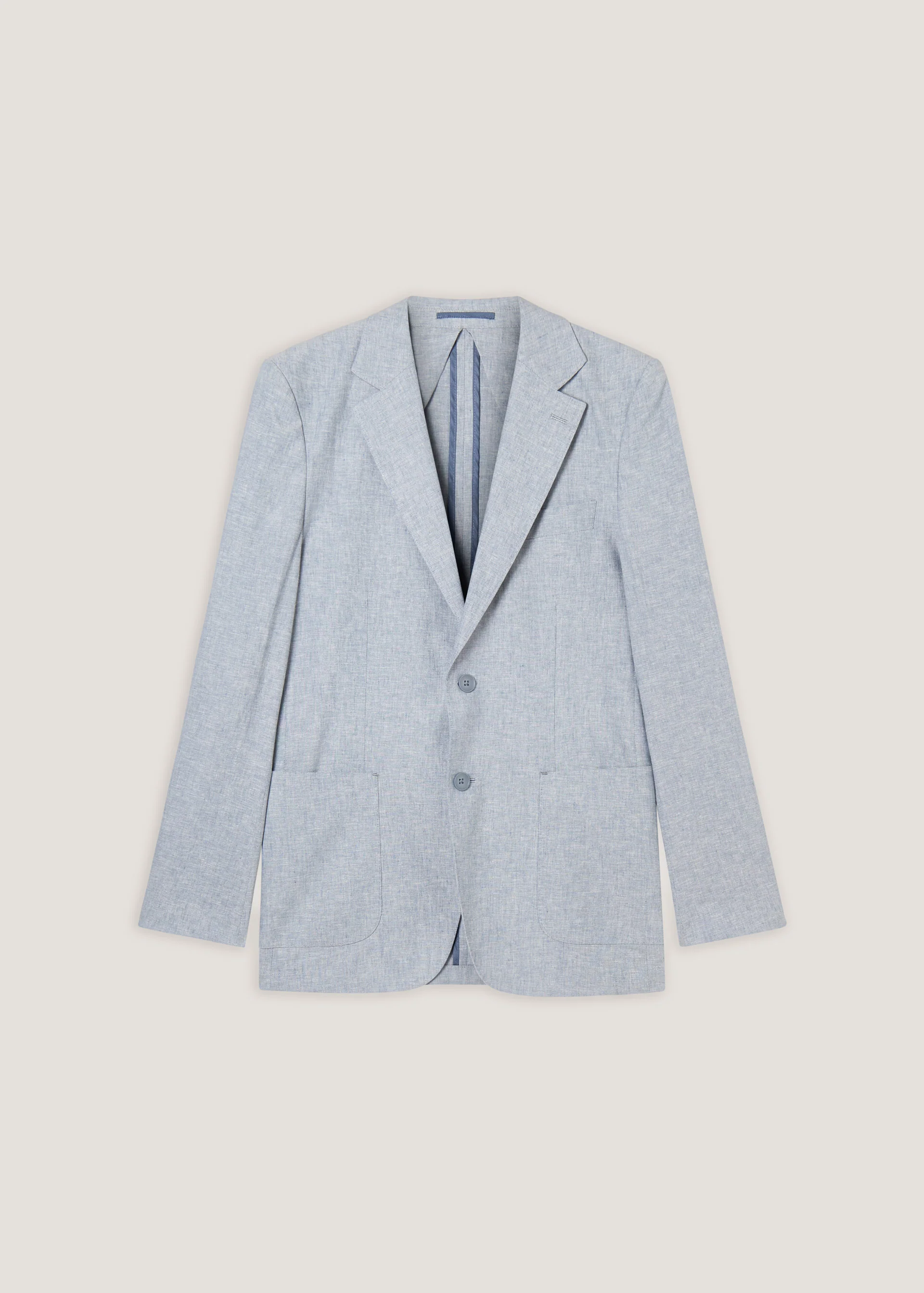 Blazer in lino e cotone - Image 10