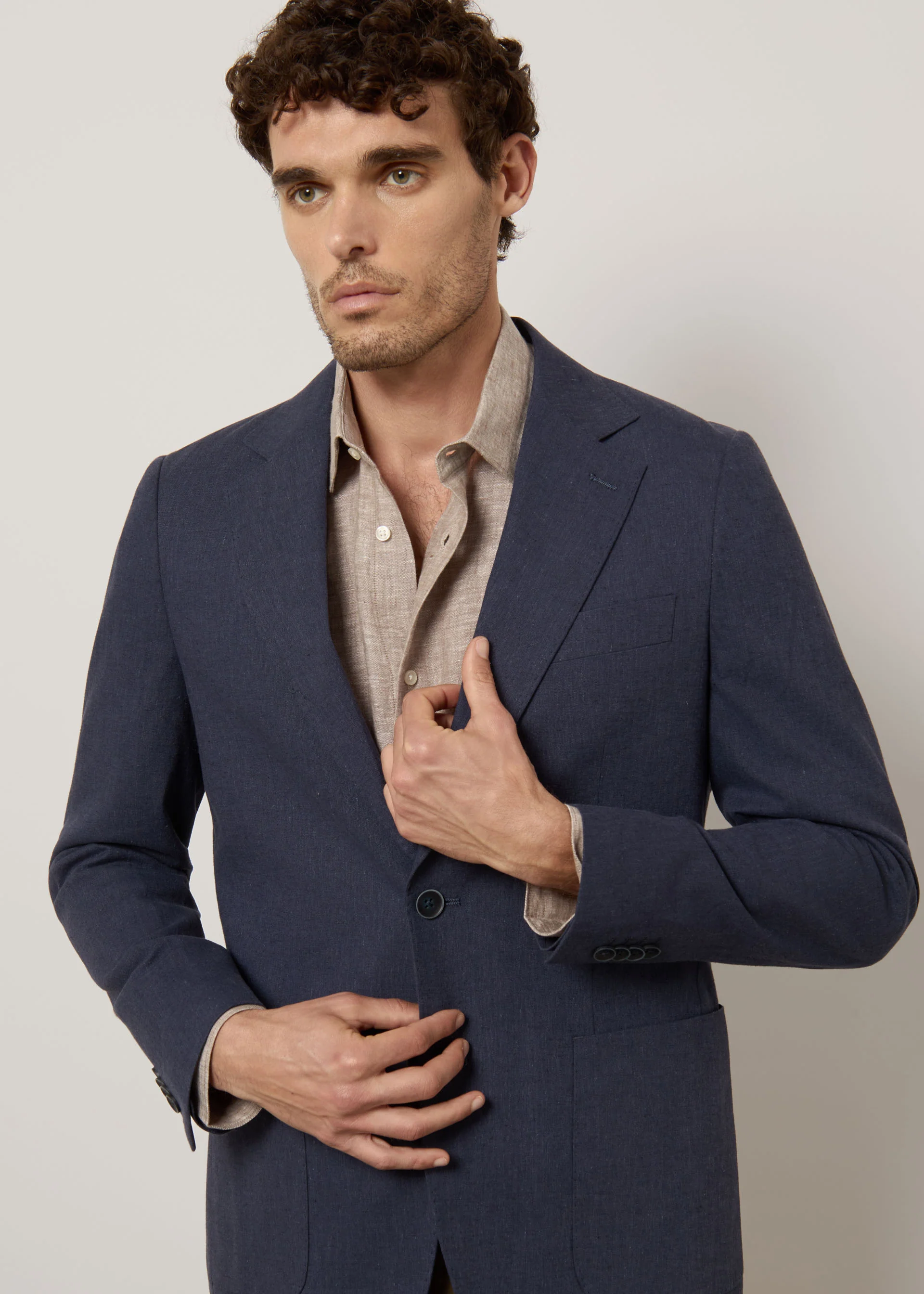 Blazer in lino e cotone - Image 11