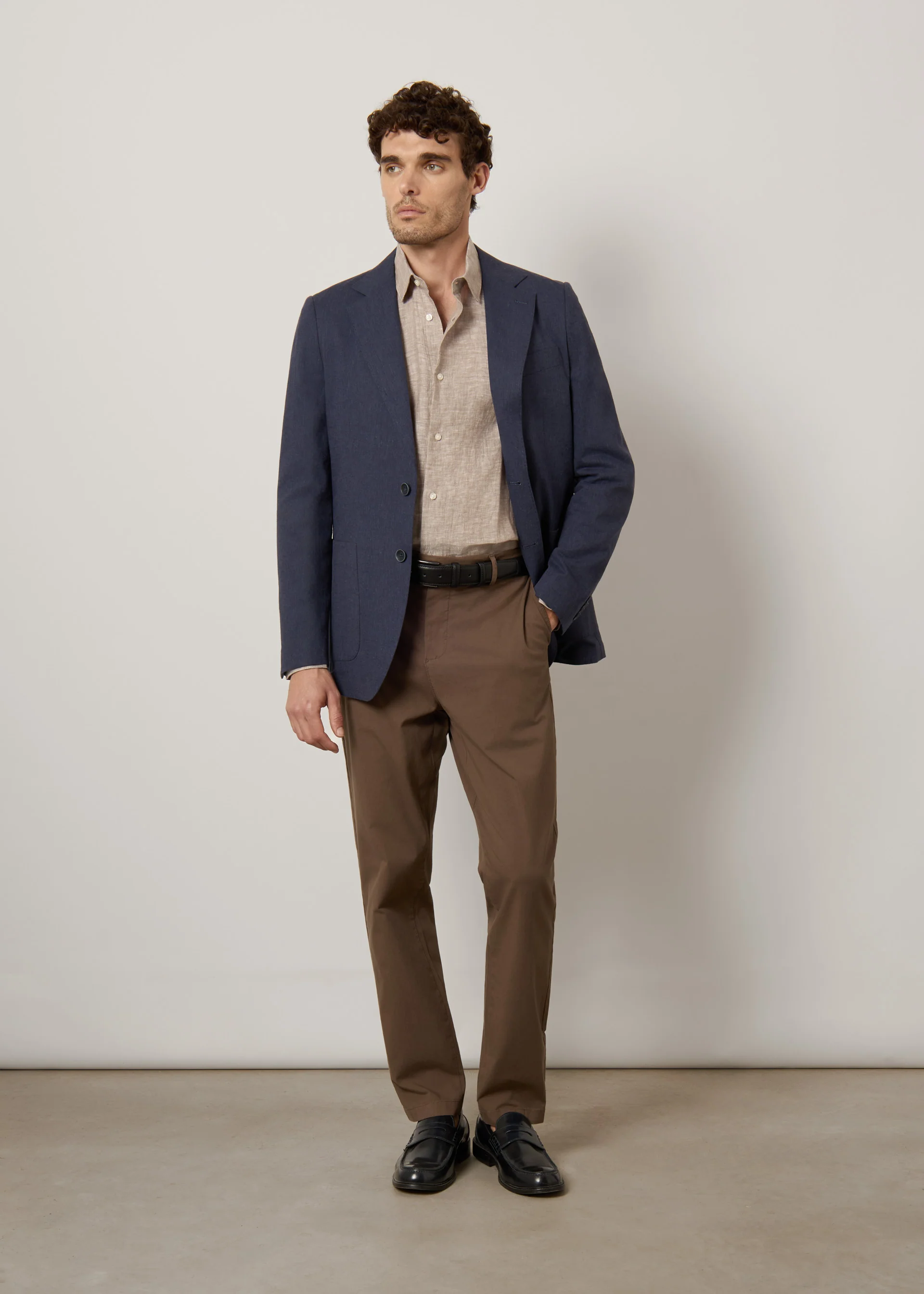 Blazer in lino e cotone - Image 12