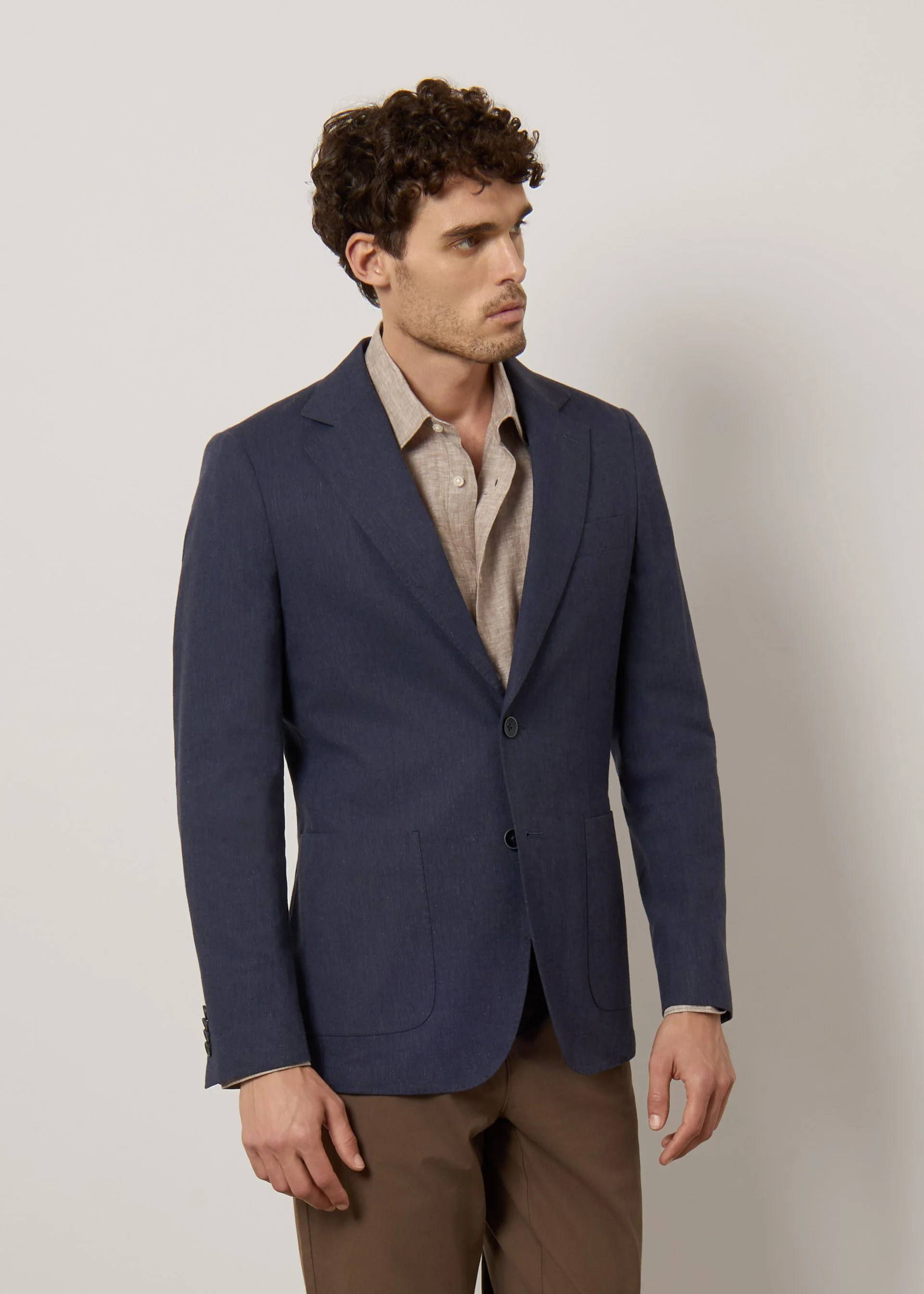 Blazer in lino e cotone - Image 13