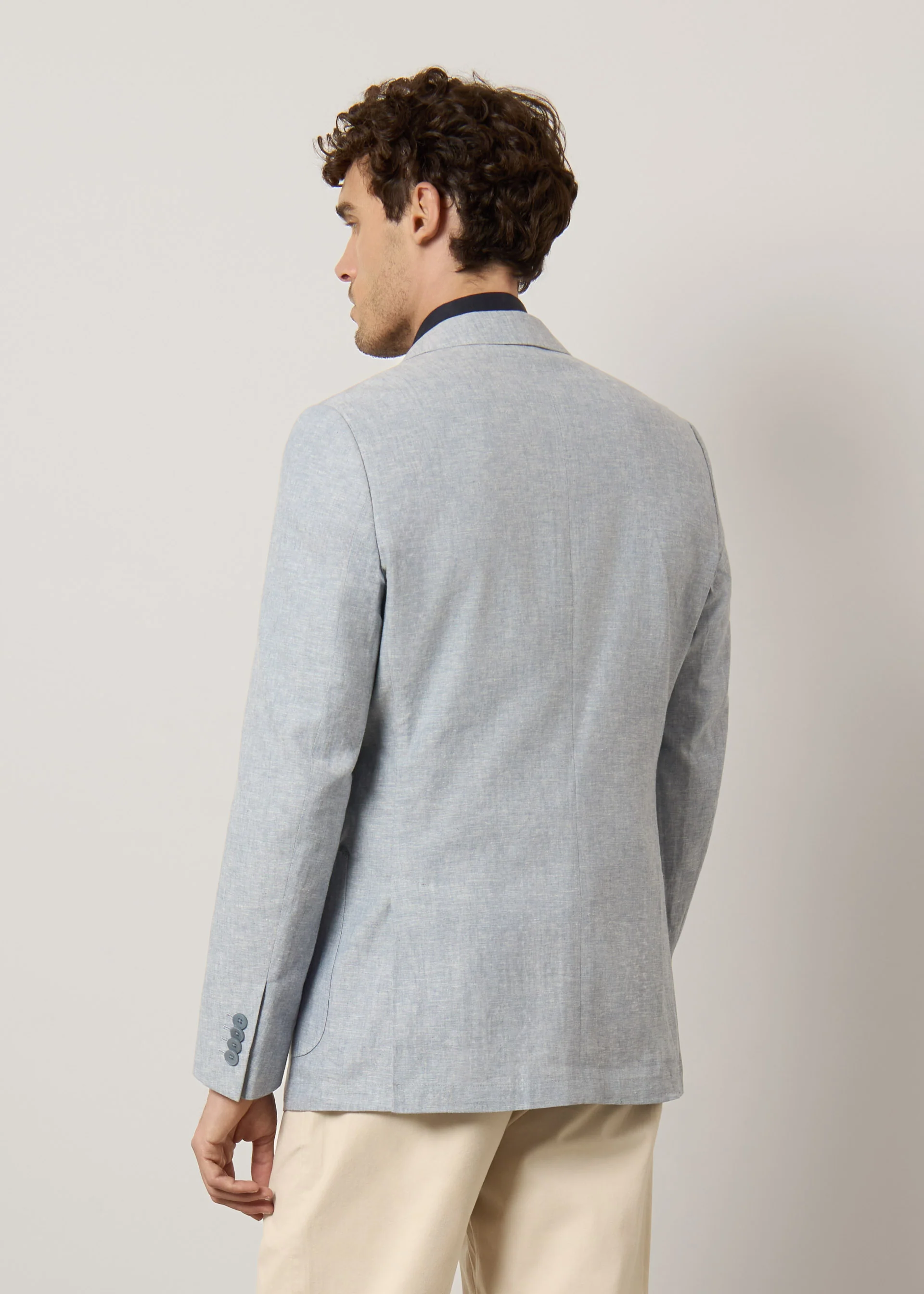 Blazer in lino e cotone - Image 9