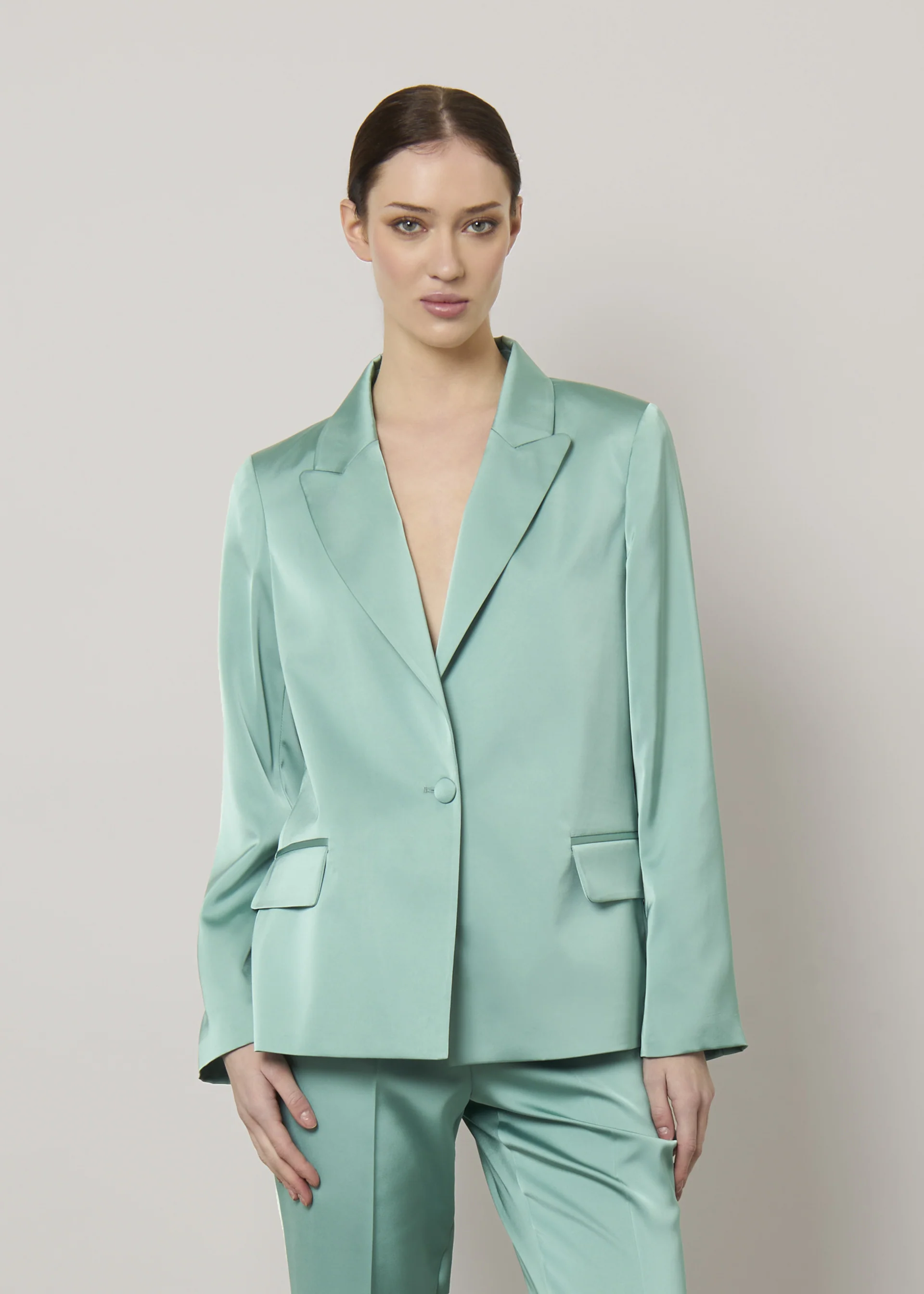 Blazer in satin - Image 4