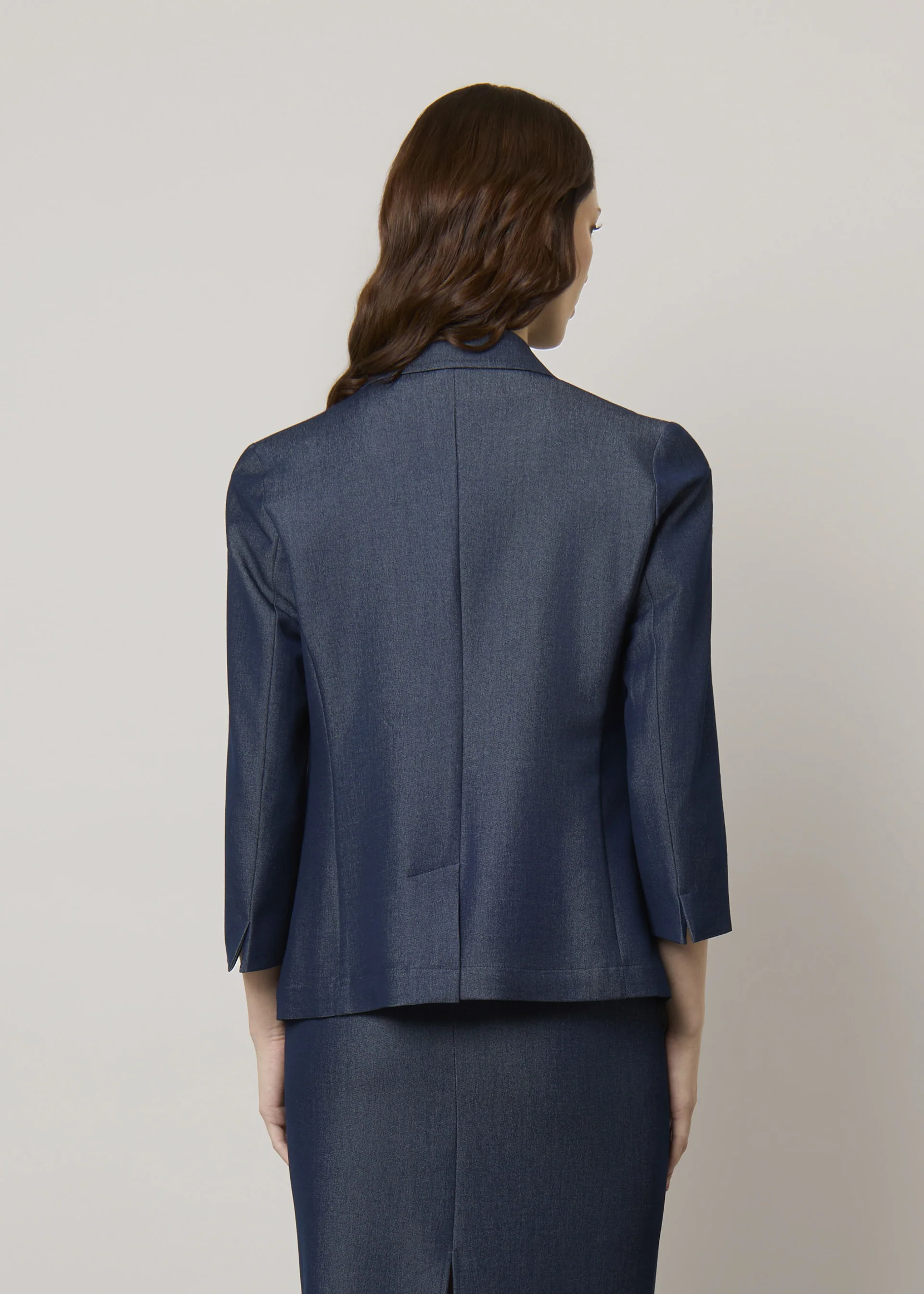 Blazer monopetto in jeans - Image 3