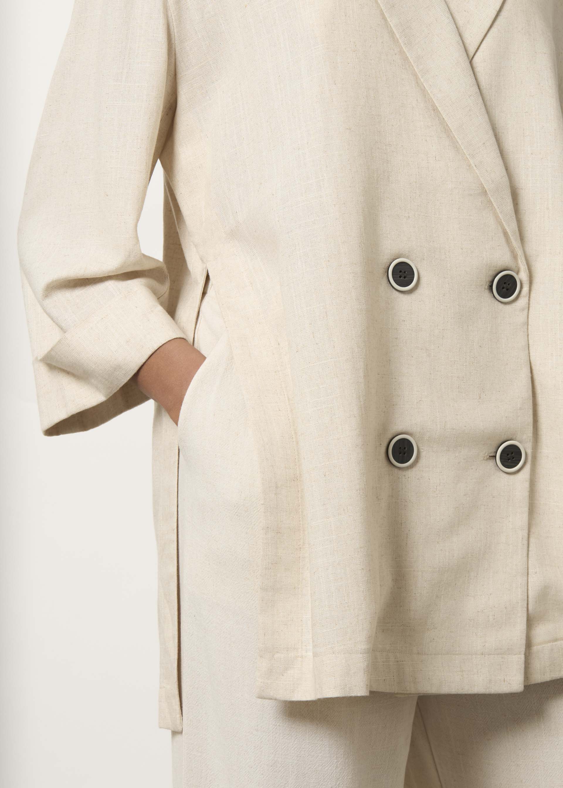 Blazer over in misto lino - Image 4