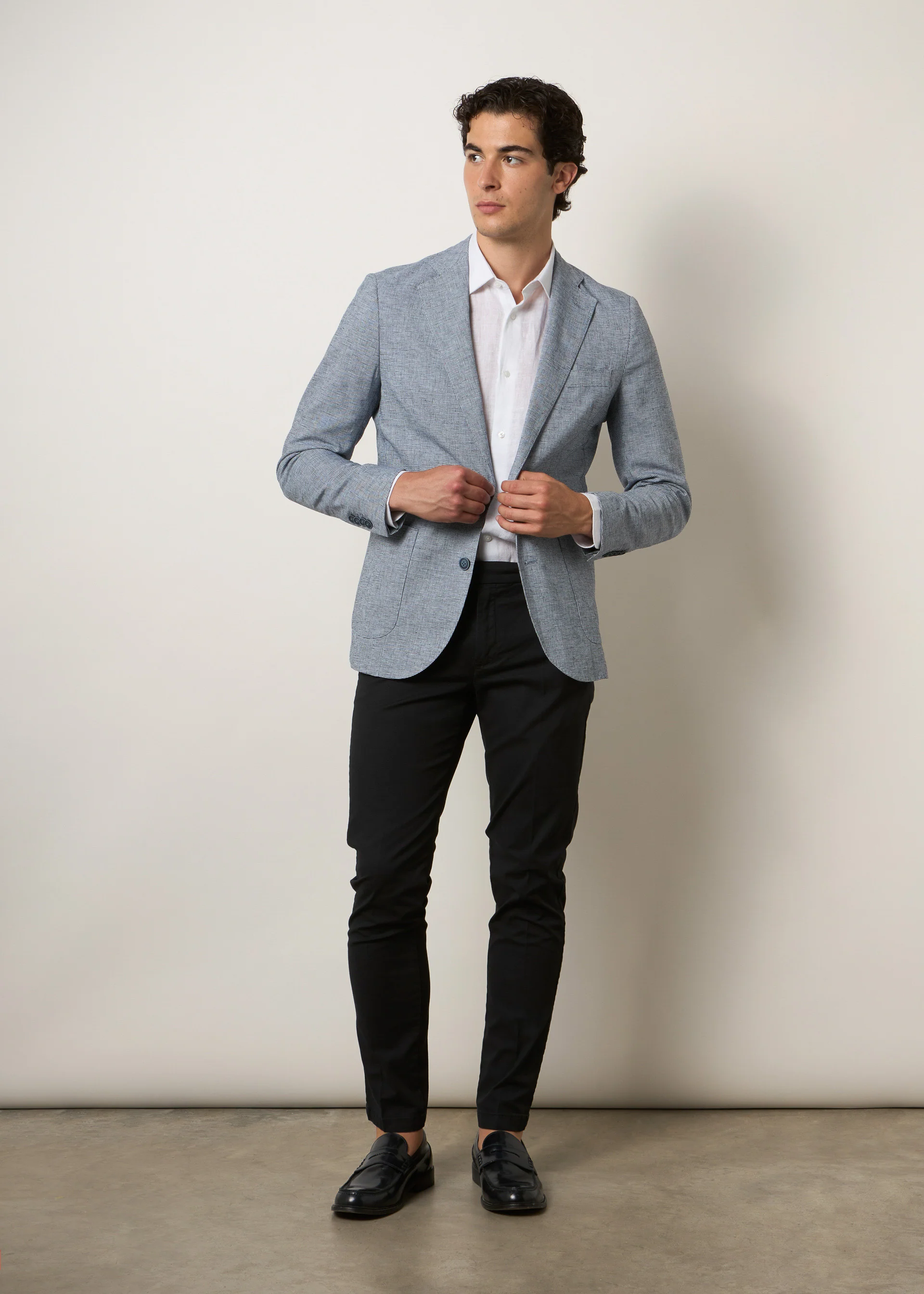 Blazer pied de poule lino - Image 6