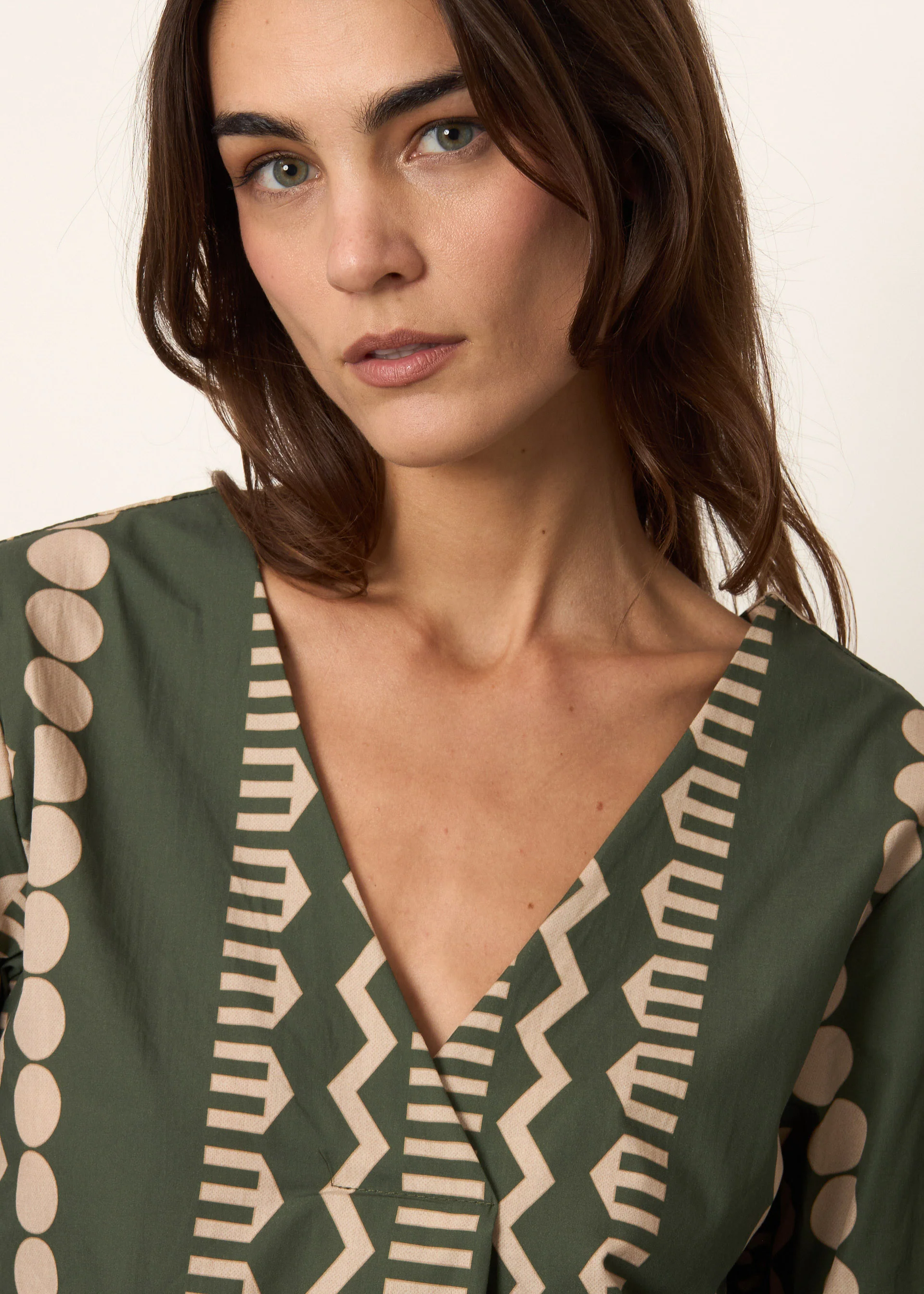 Blusa in cotone stampato - Image 9