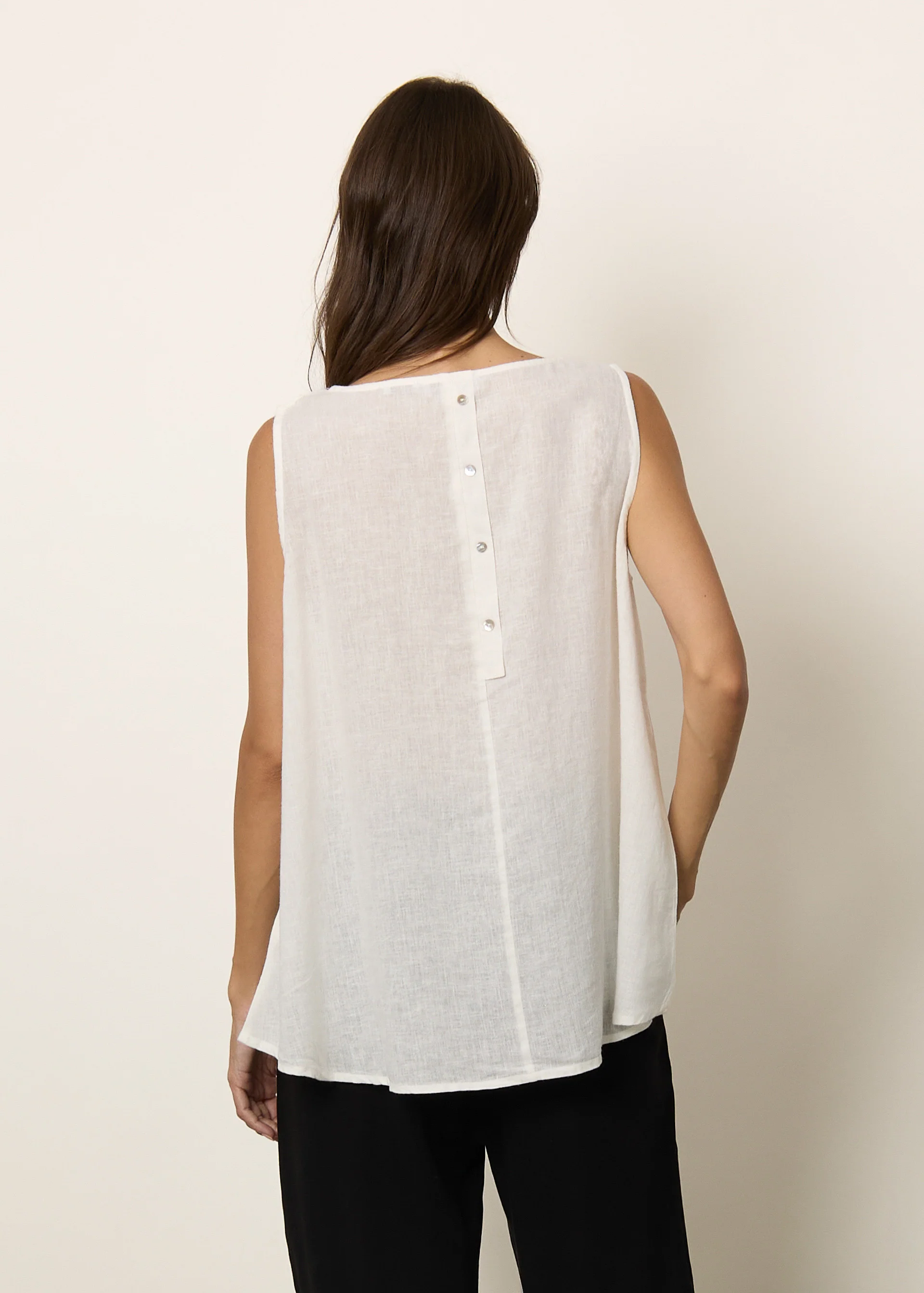 Blusa in misto lino - Image 3
