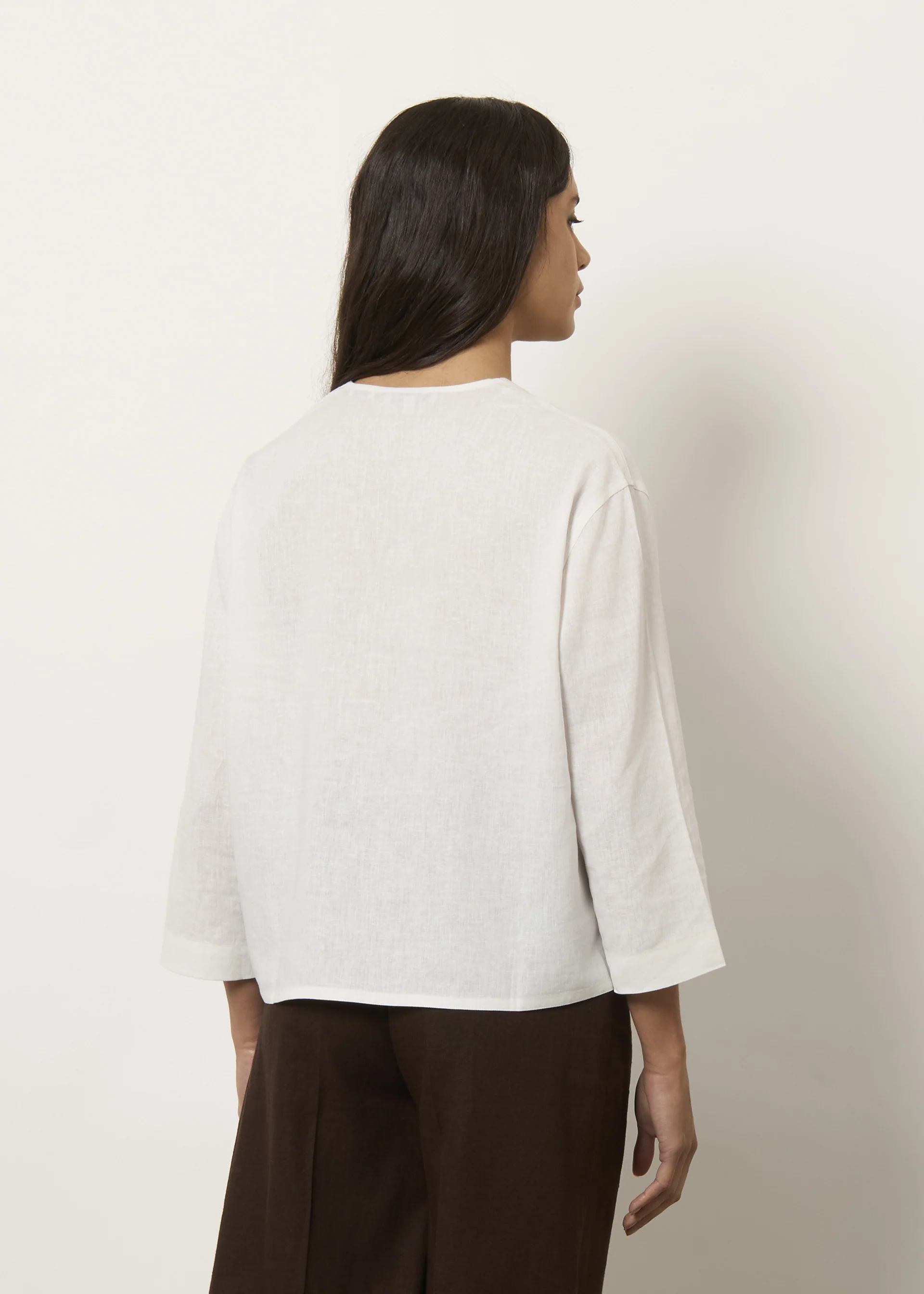 Blusa in misto lino - Image 3