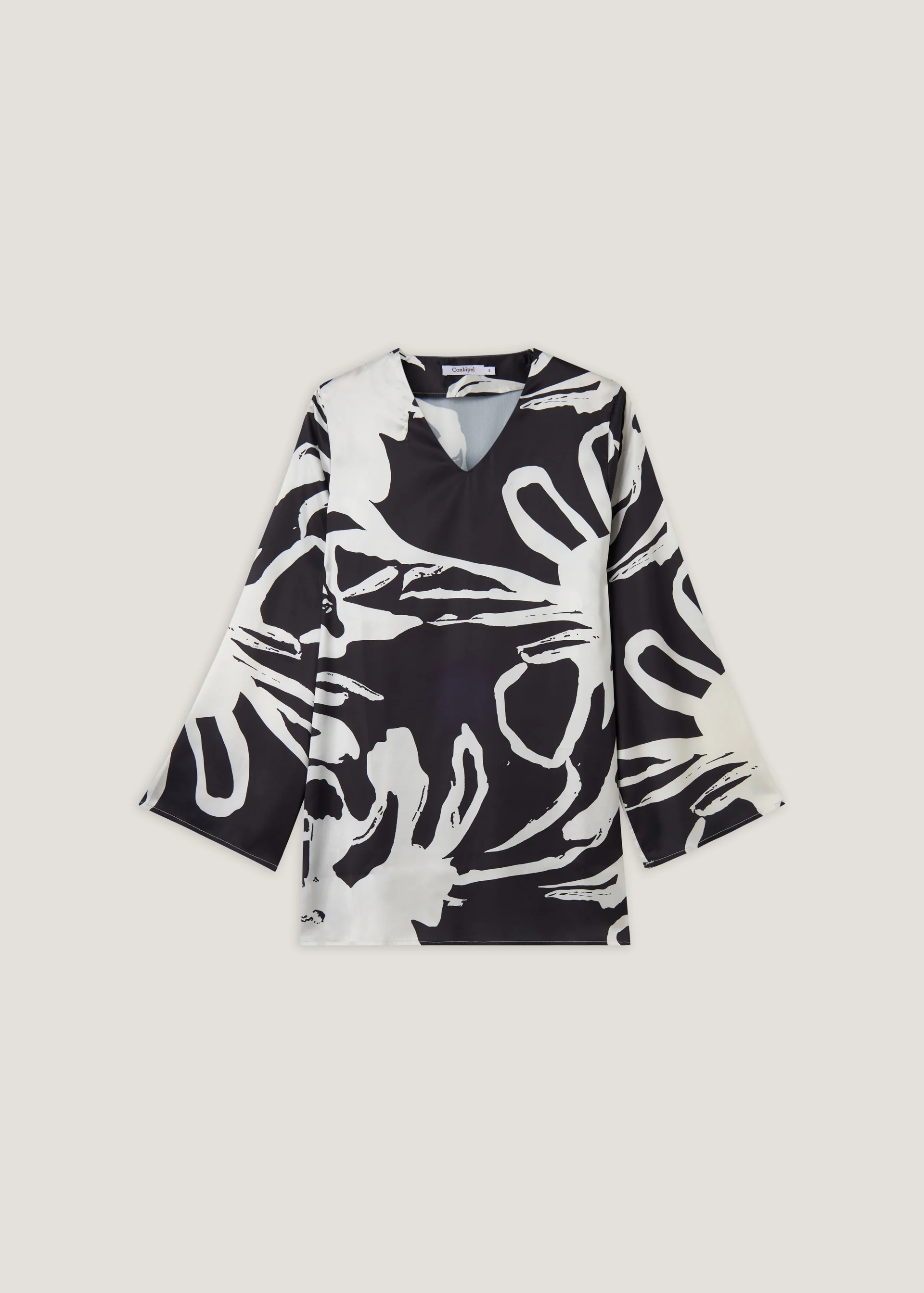 Blusa in satin - Image 5