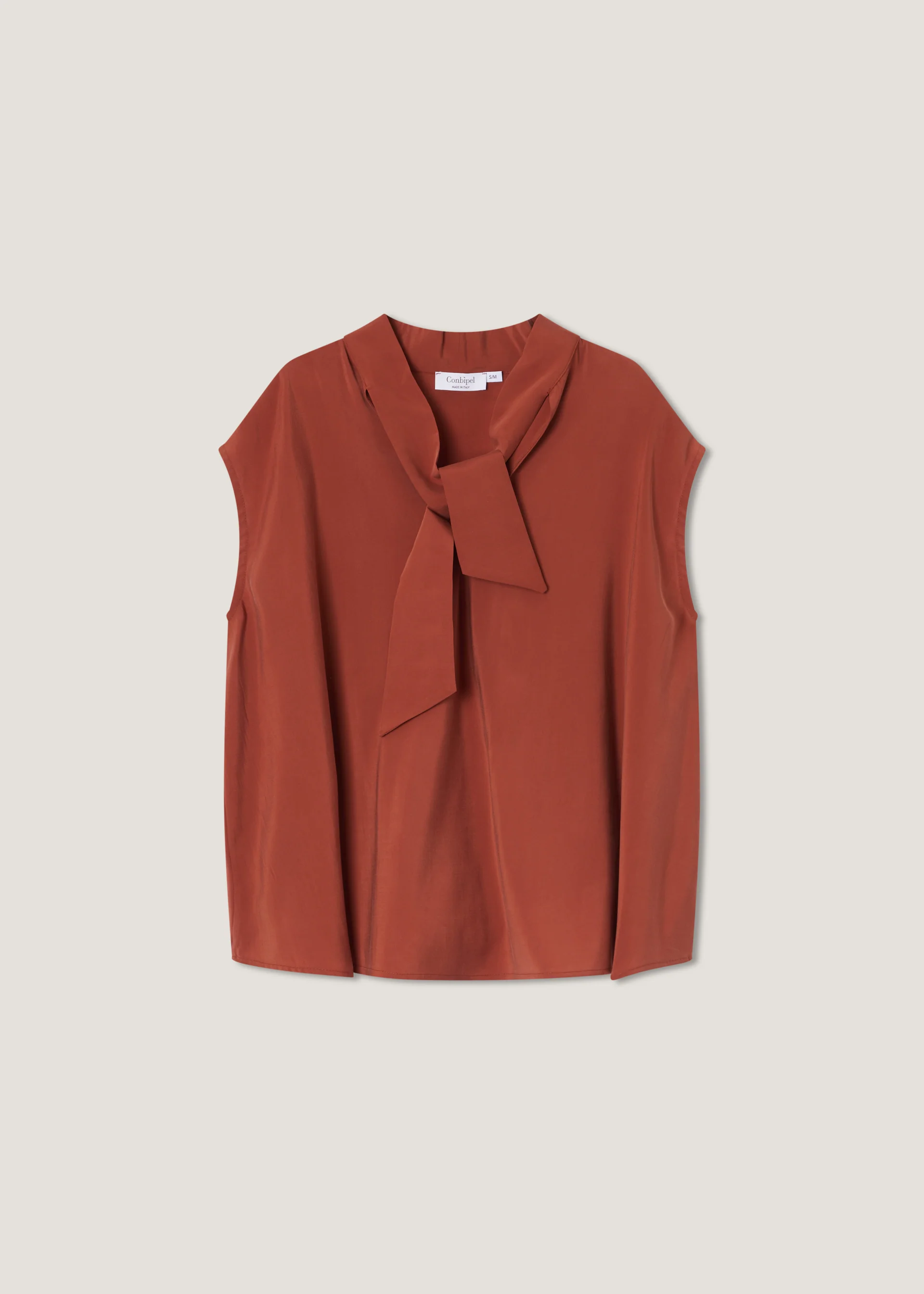 Blusa over in cupro