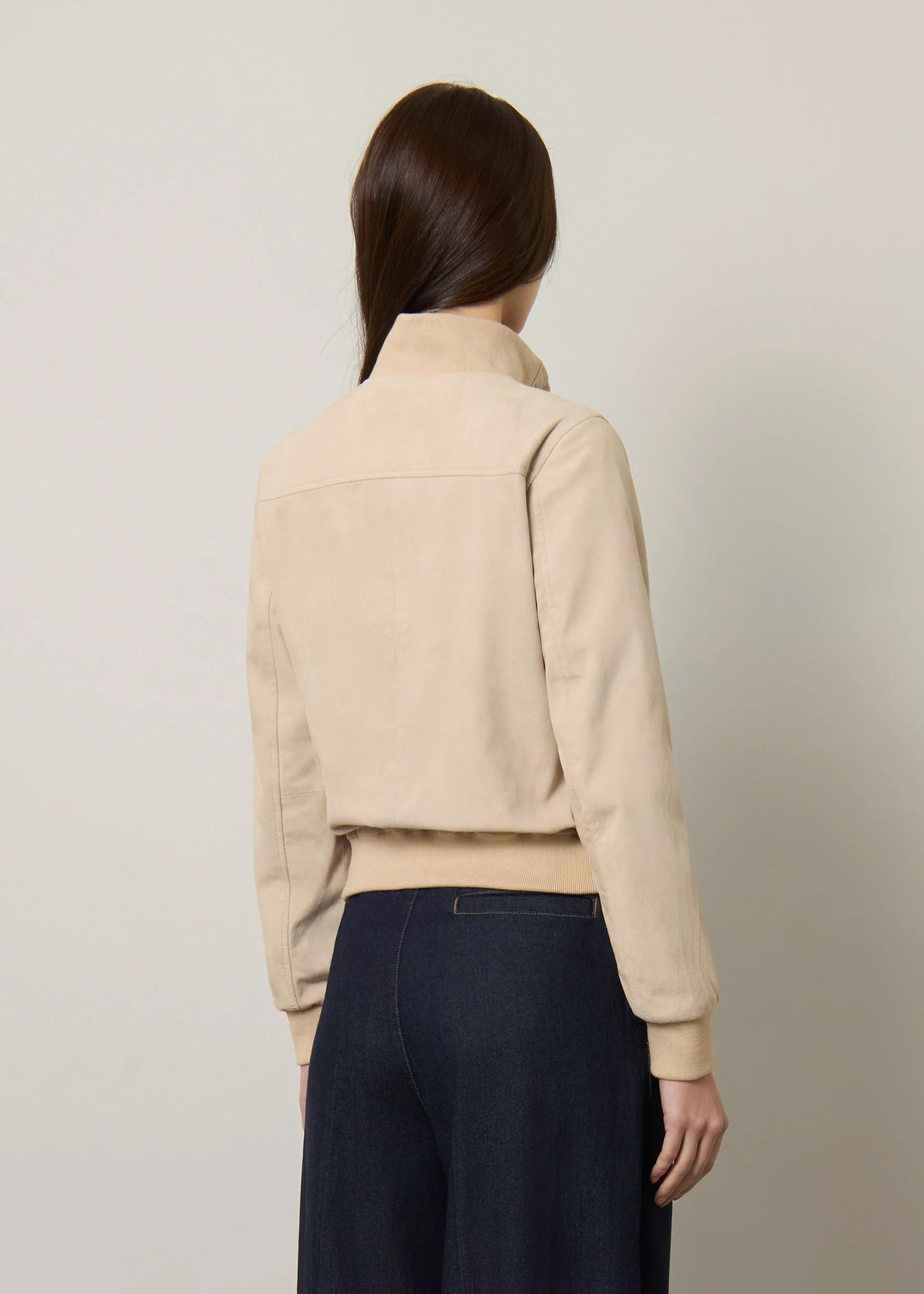 Bomber in vera pelle scamosciata - Image 5
