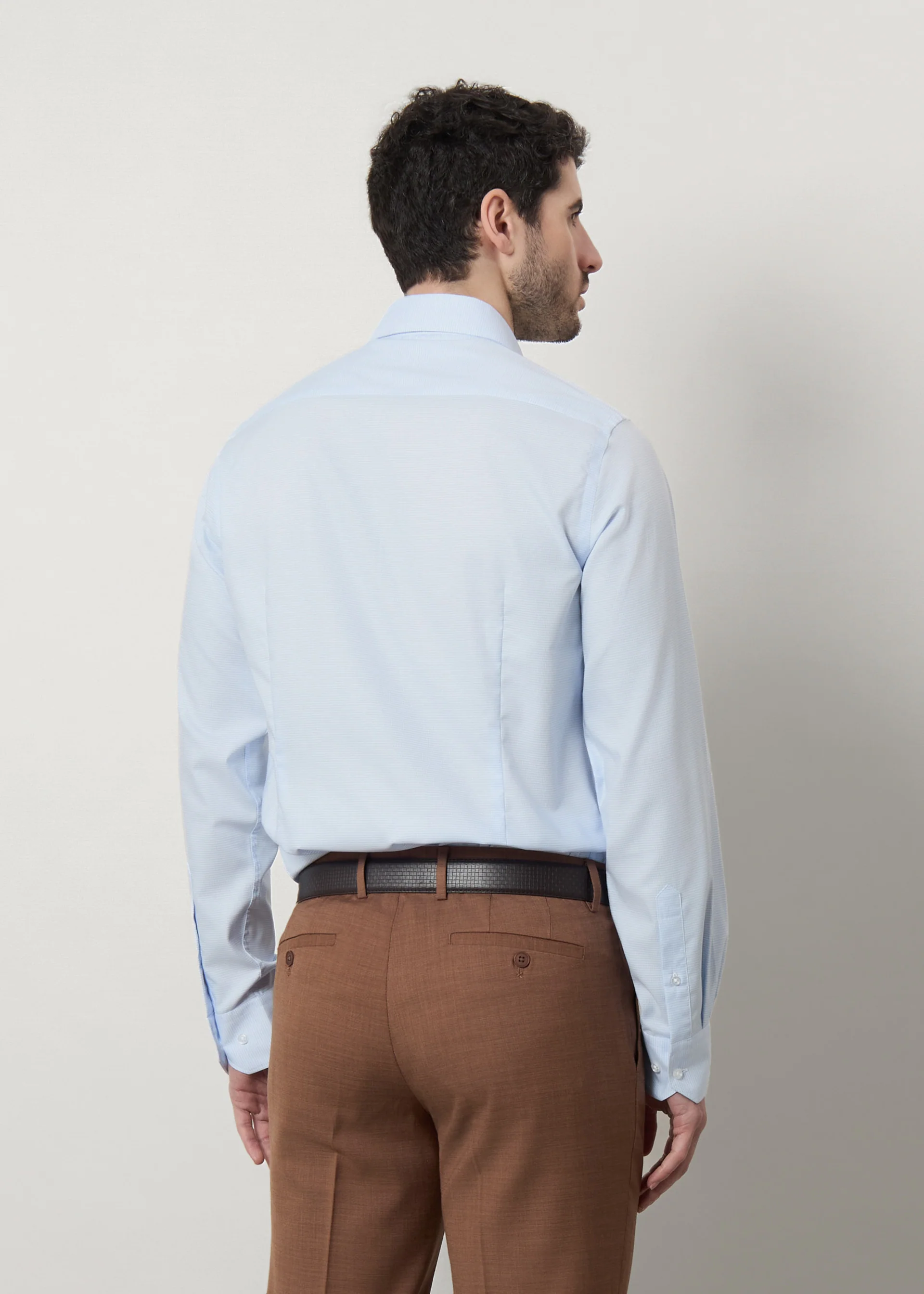 Camicia easy care slim fit micro fantasia - Image 3