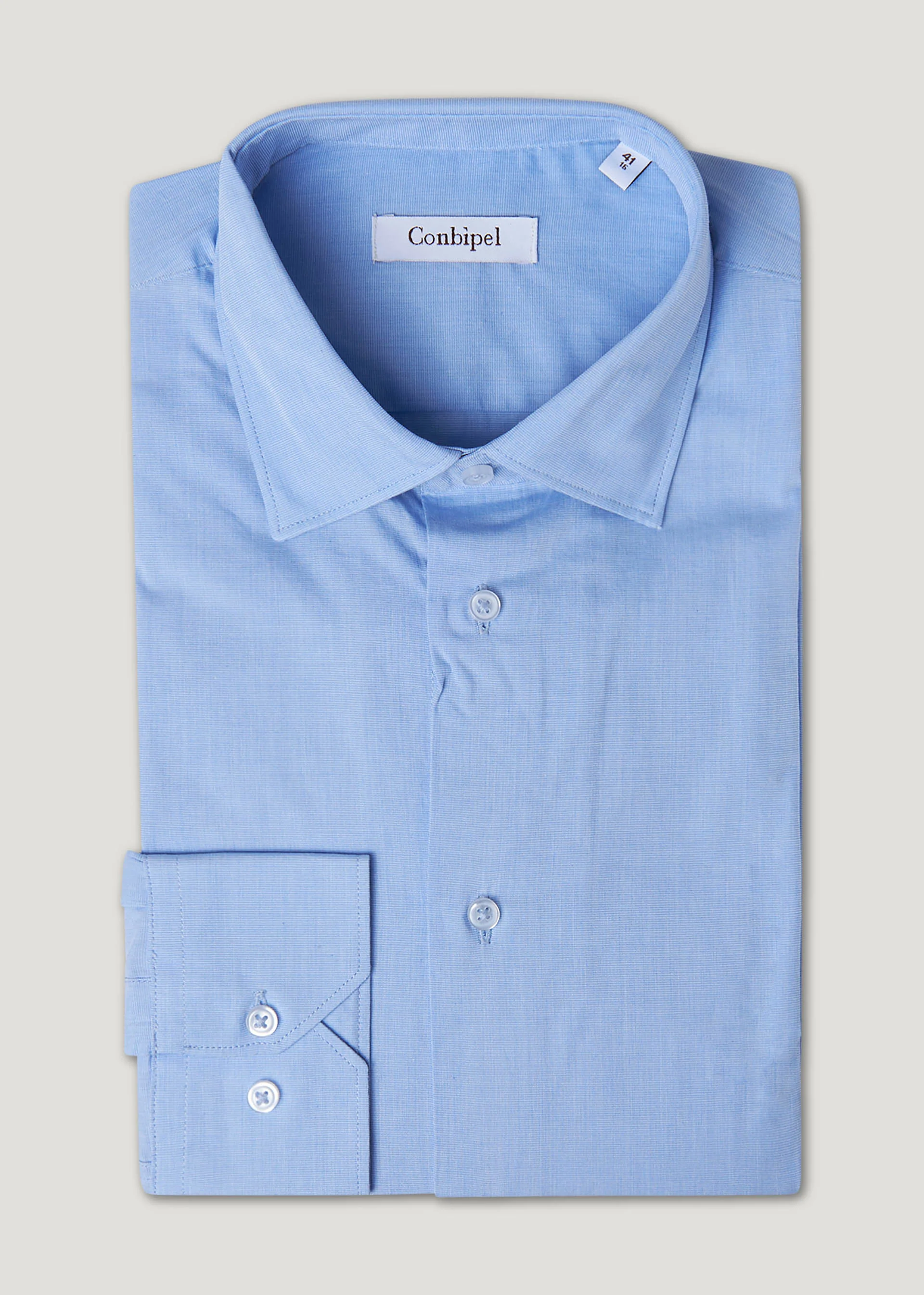 Camicia fil a fil regular - Image 16