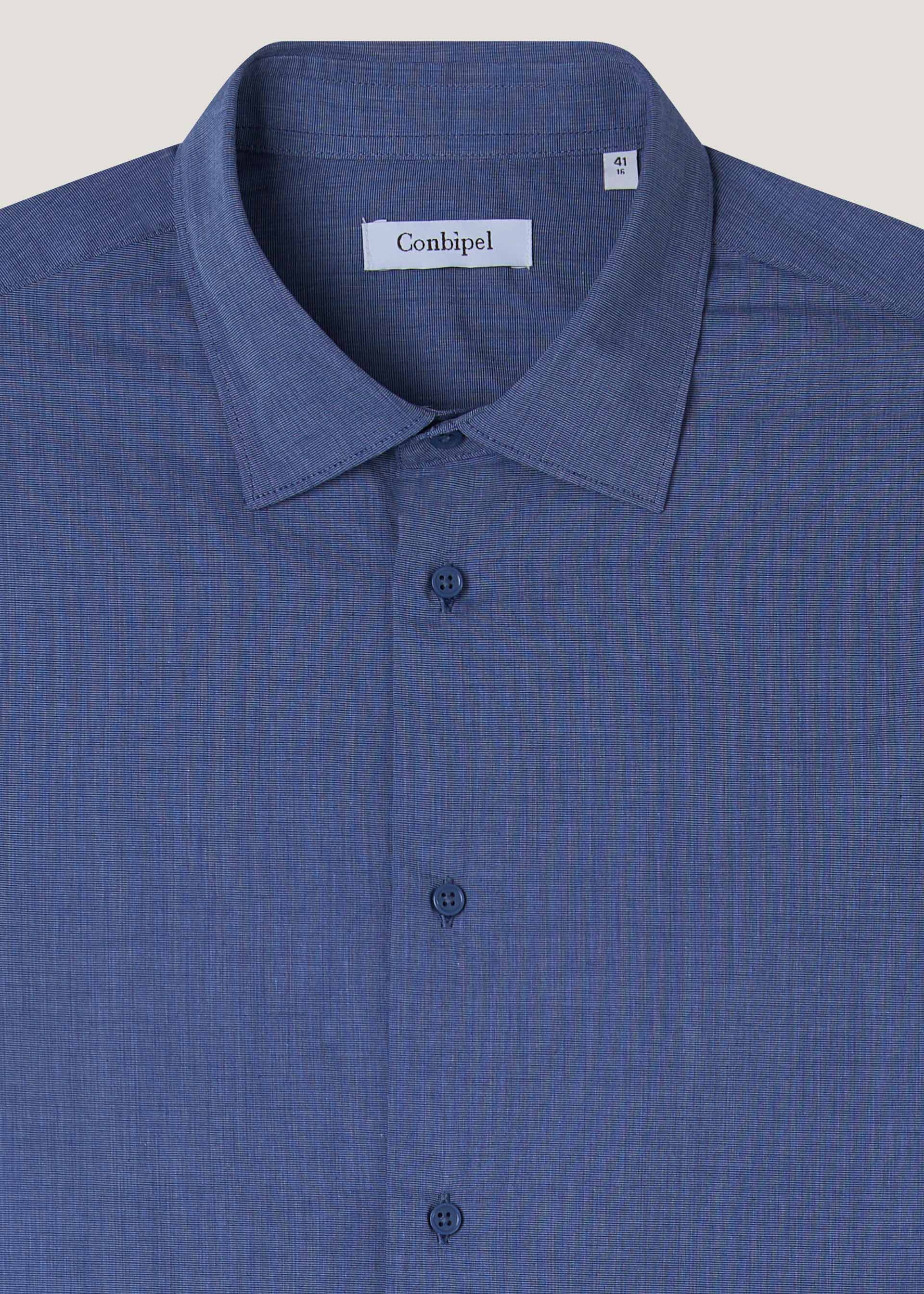 Camicia fil a fil regular - Image 23
