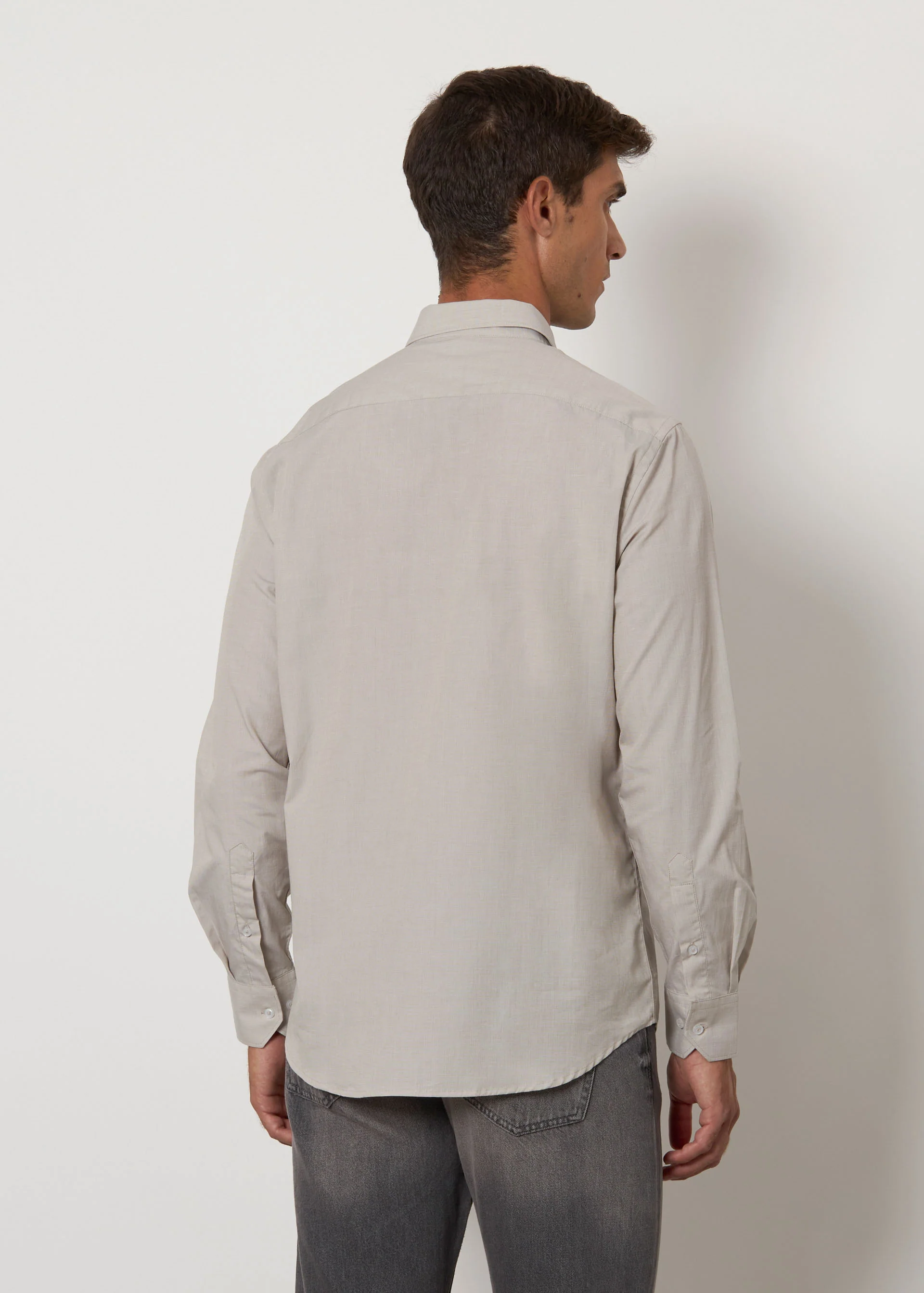 Camicia fil a fil regular - Image 4
