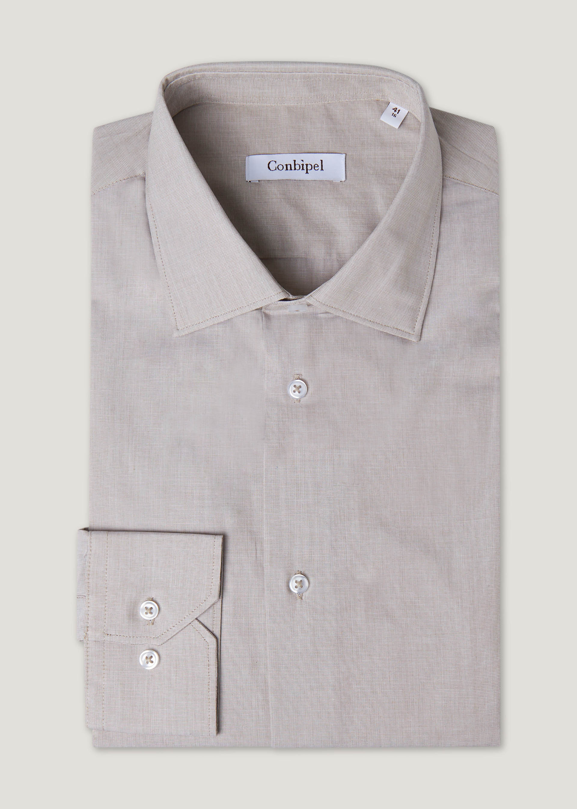 Camicia fil a fil regular - Image 5