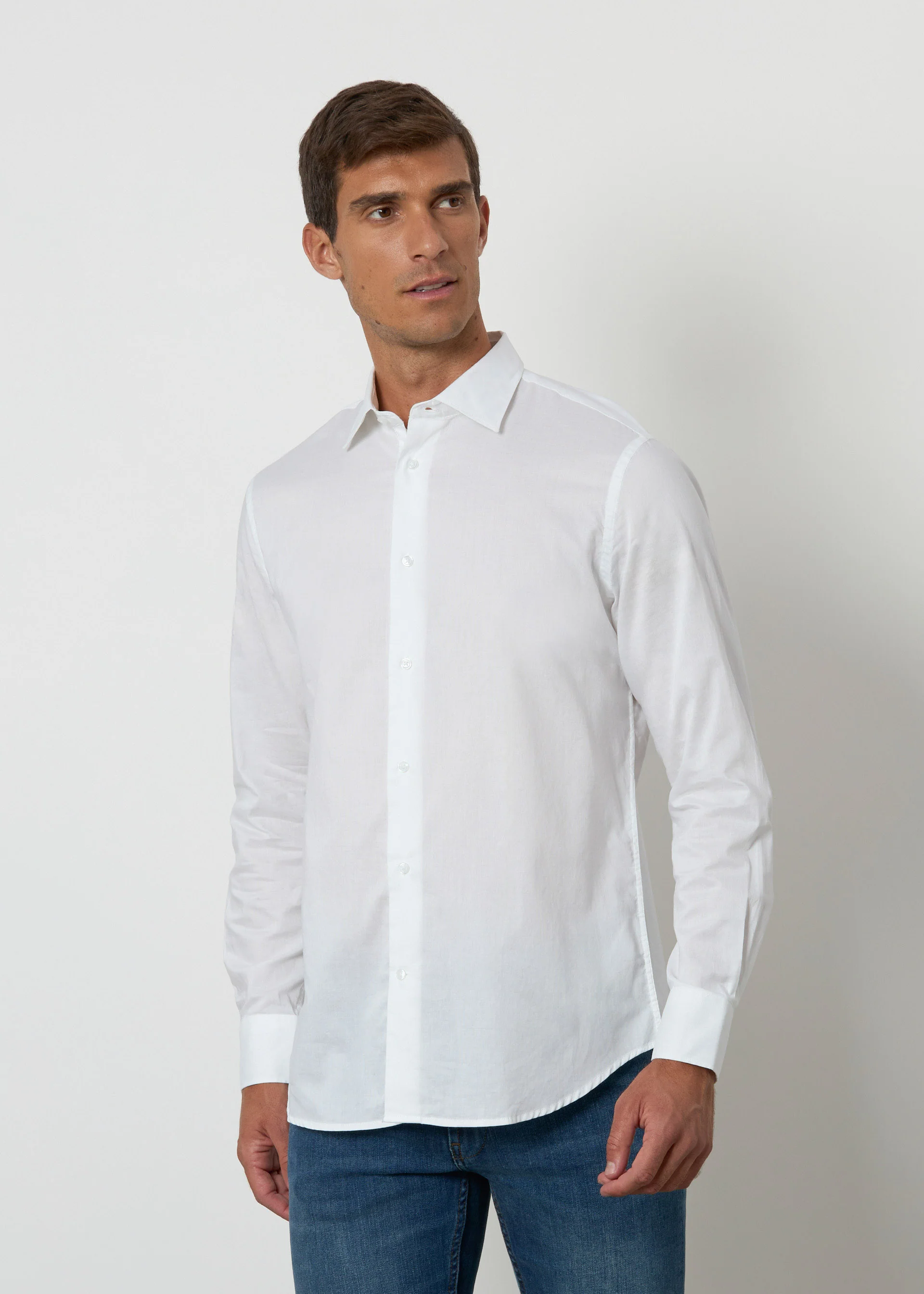 Camicia fil a fil regular - Image 6