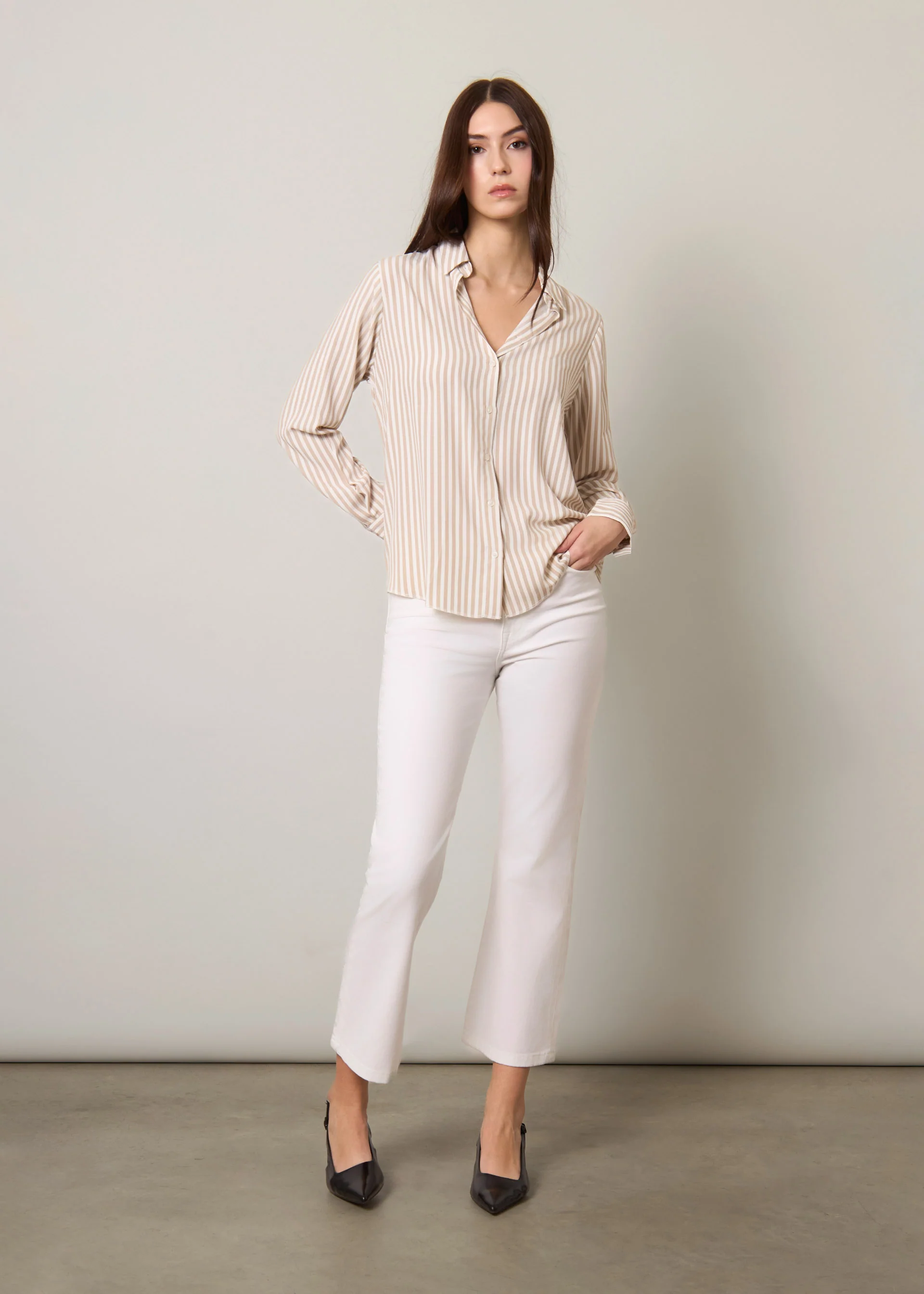 Camicia fluida a righe - Image 6