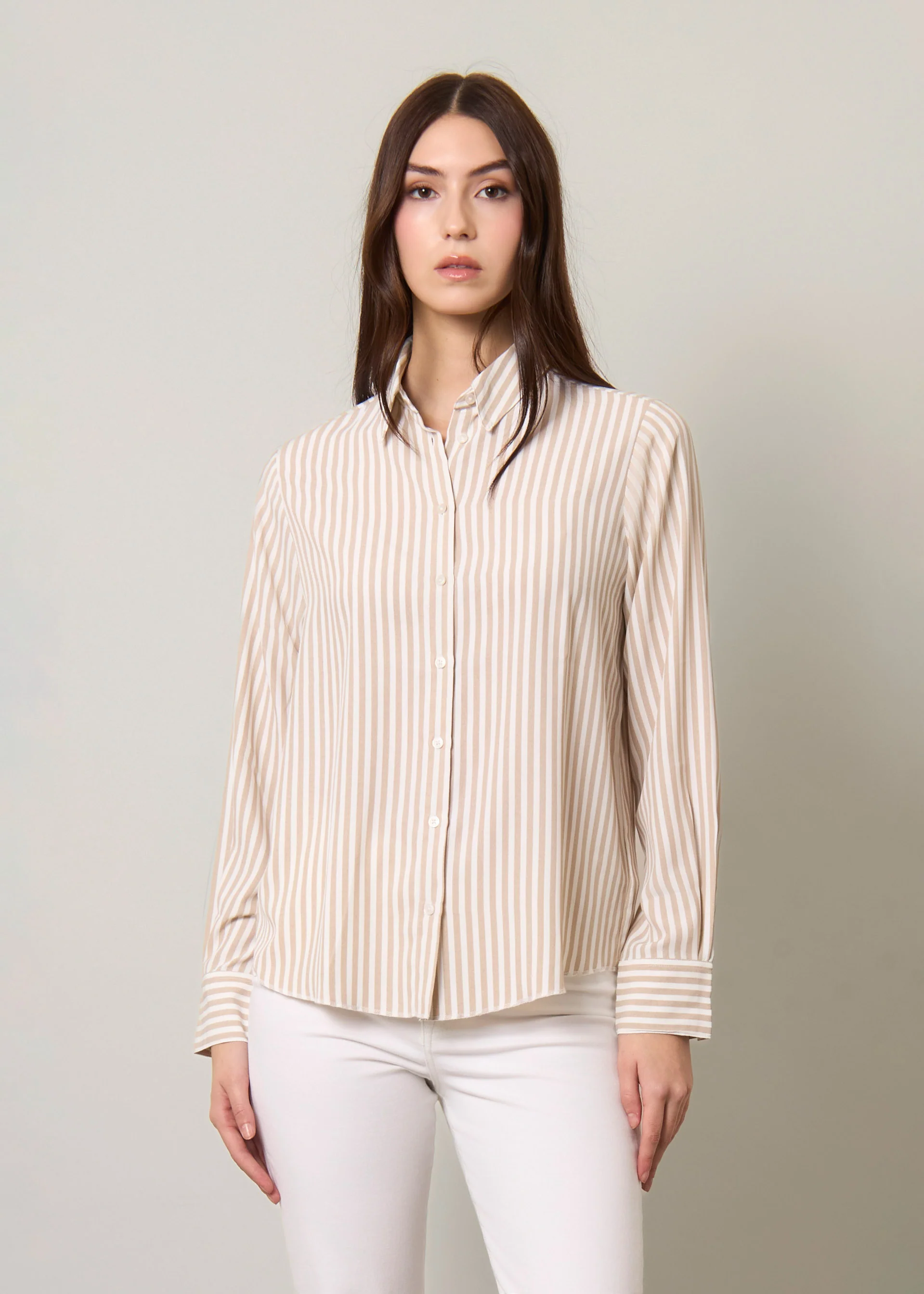 Camicia fluida a righe - Image 7