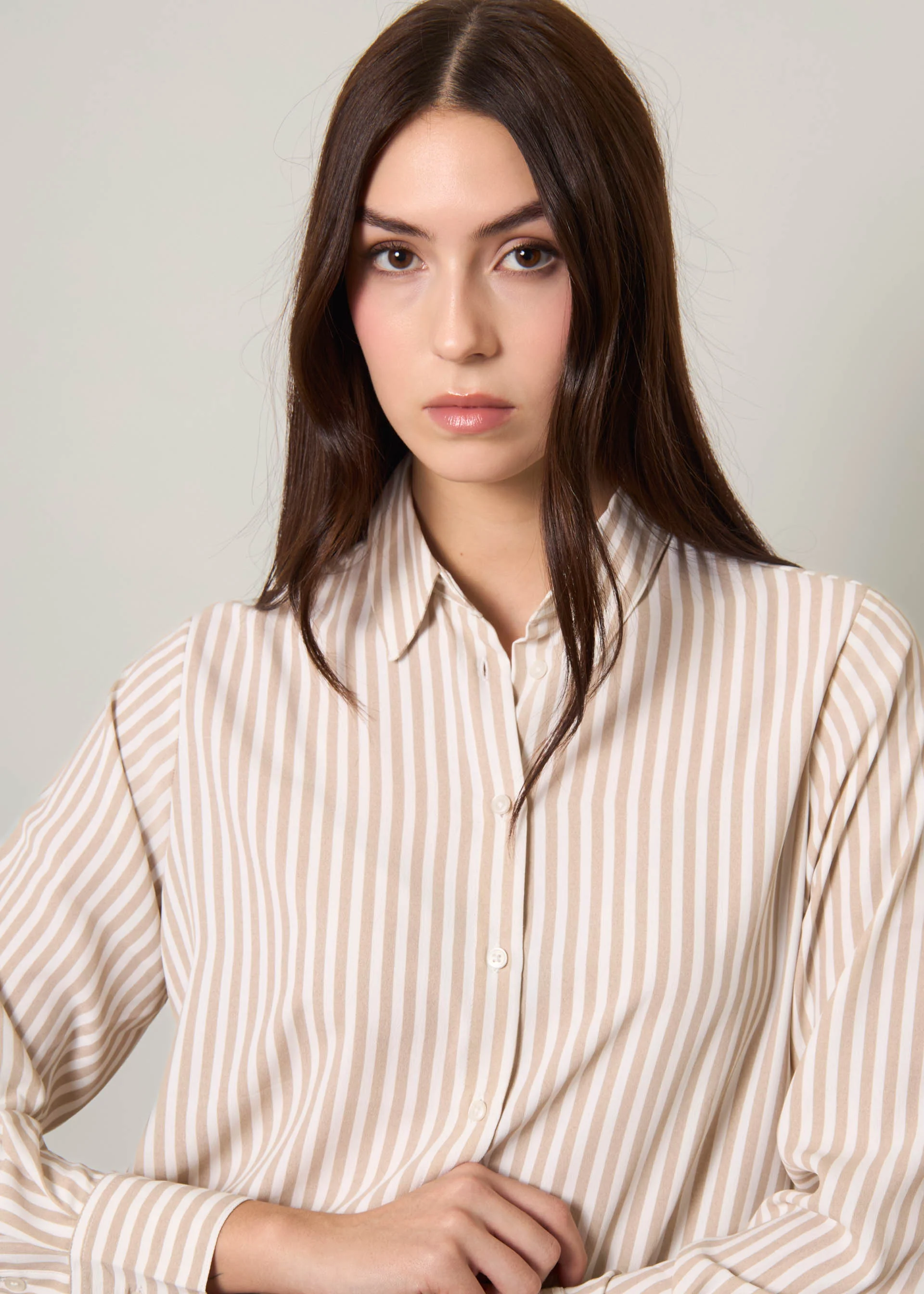 Camicia fluida a righe - Image 9