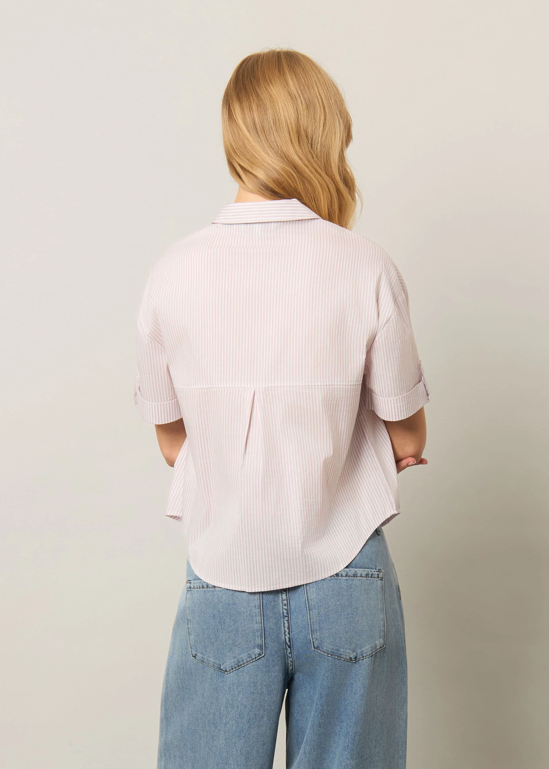 Camicia gessata con tasche - Image 8