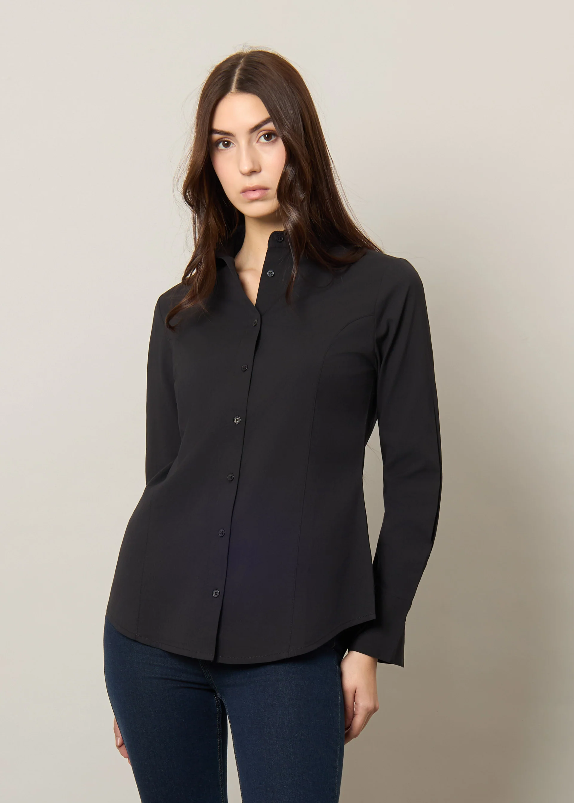 Camicia in cotone stretch - Image 12