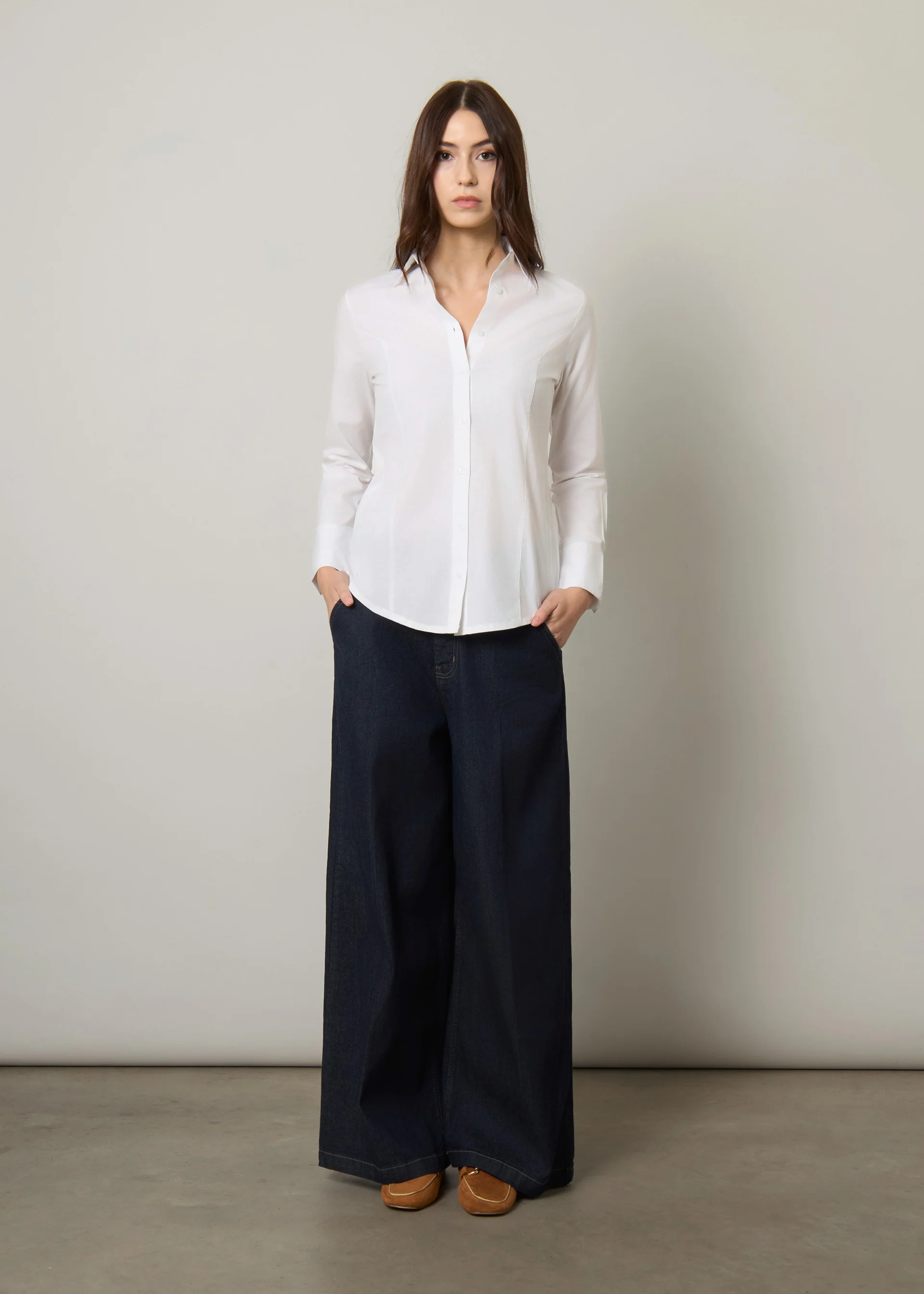 Camicia in cotone stretch - Image 3