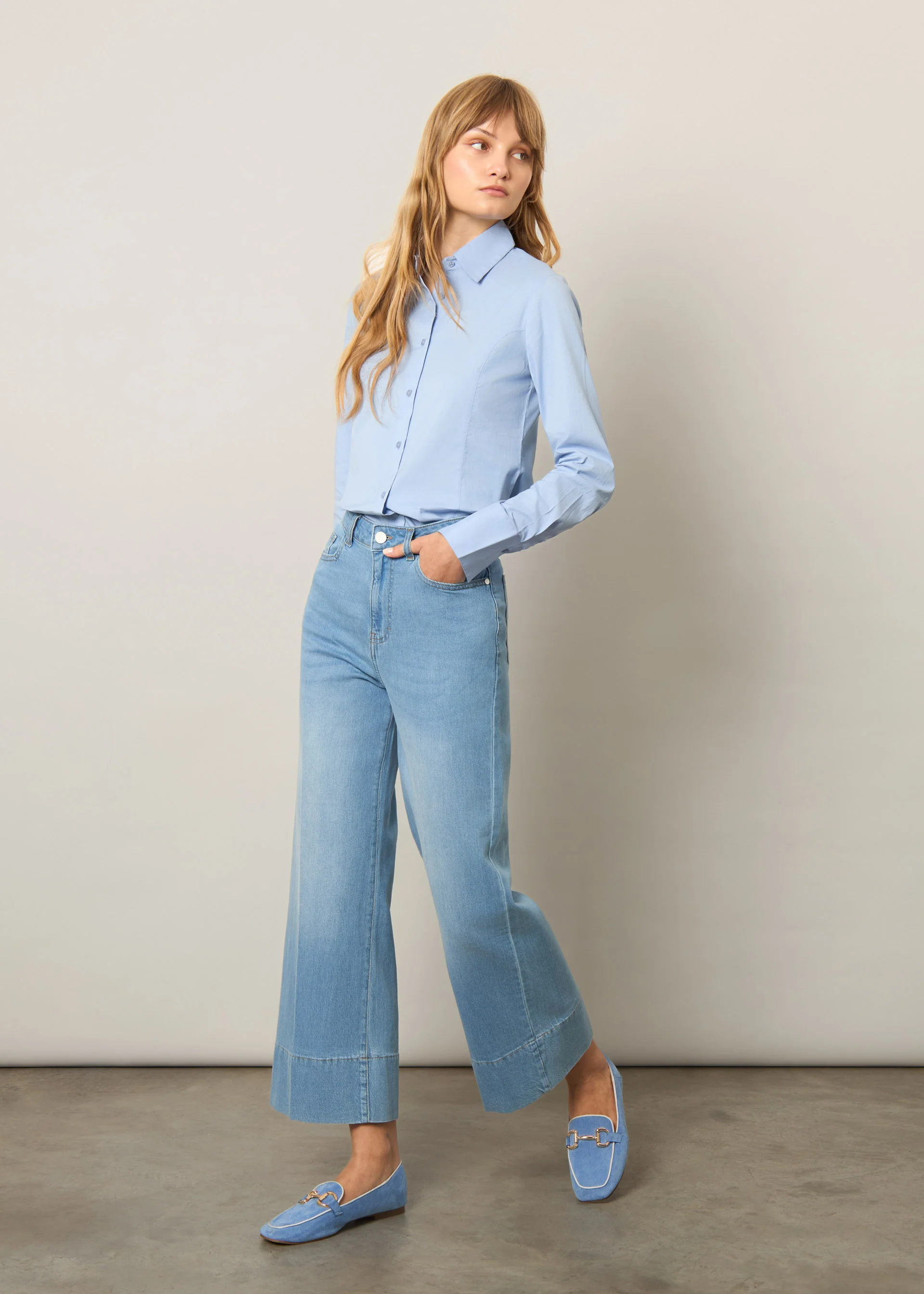 Camicia in cotone stretch - Image 6