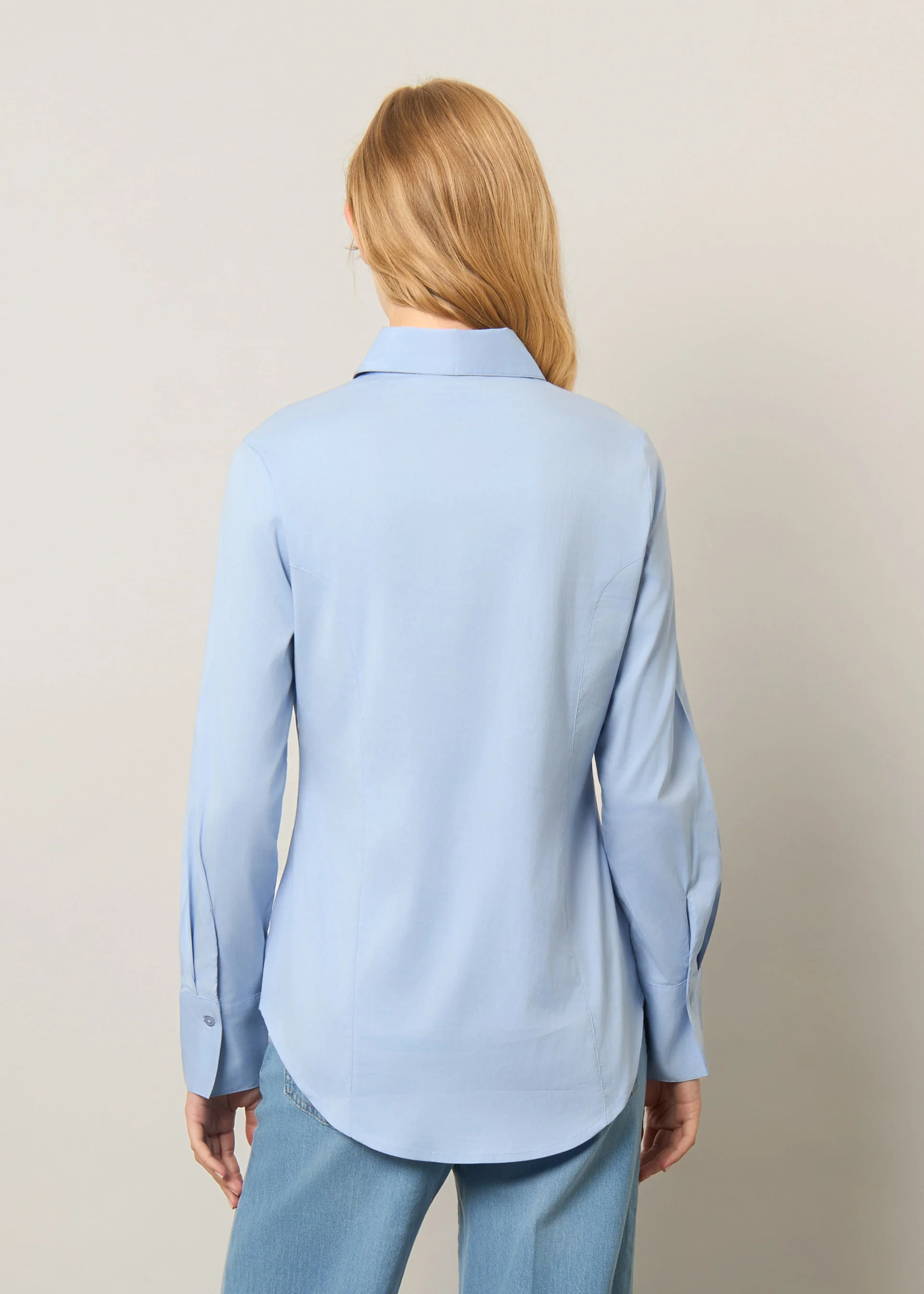 Camicia in cotone stretch - Image 8