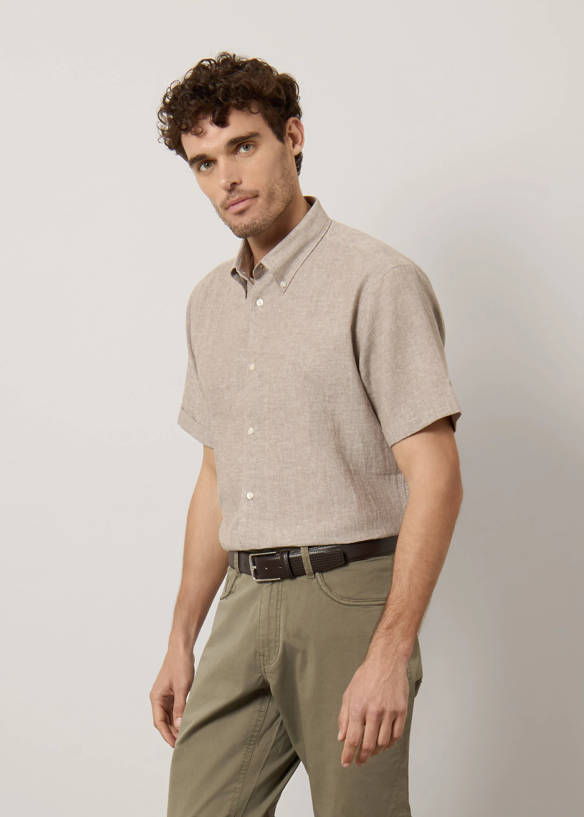 Camicia in lino e cotone - Image 10