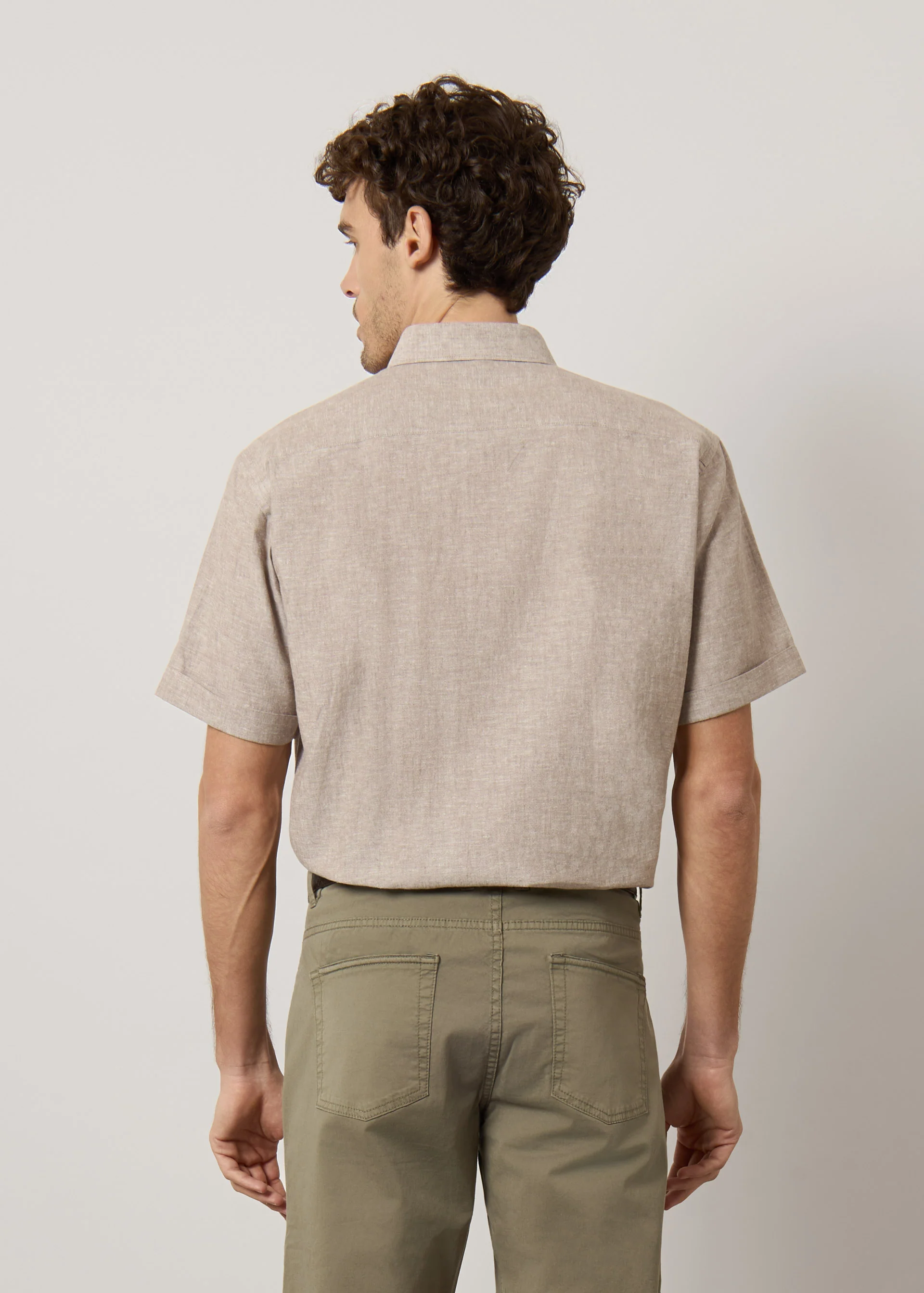 Camicia in lino e cotone - Image 11