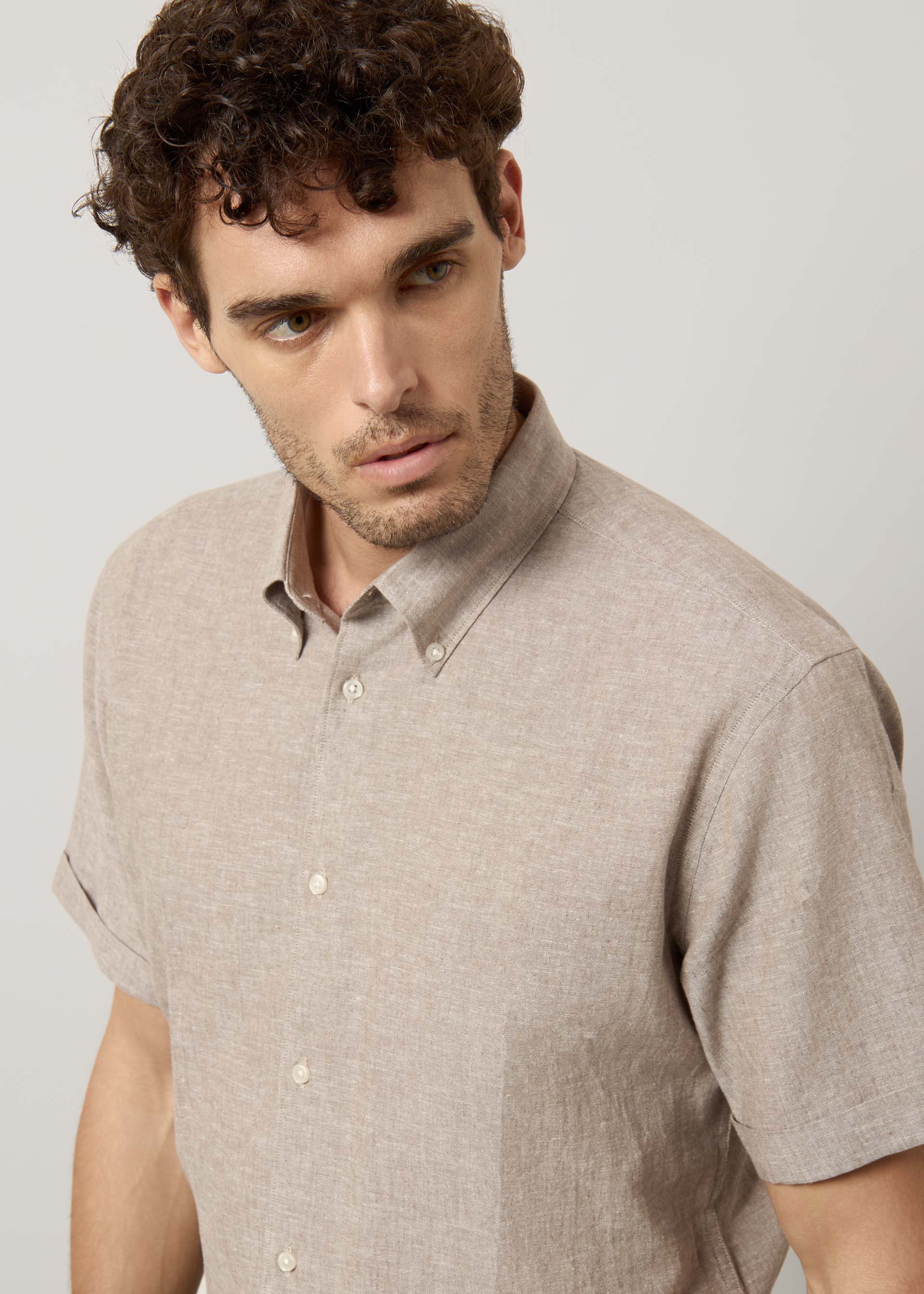 Camicia in lino e cotone - Image 12