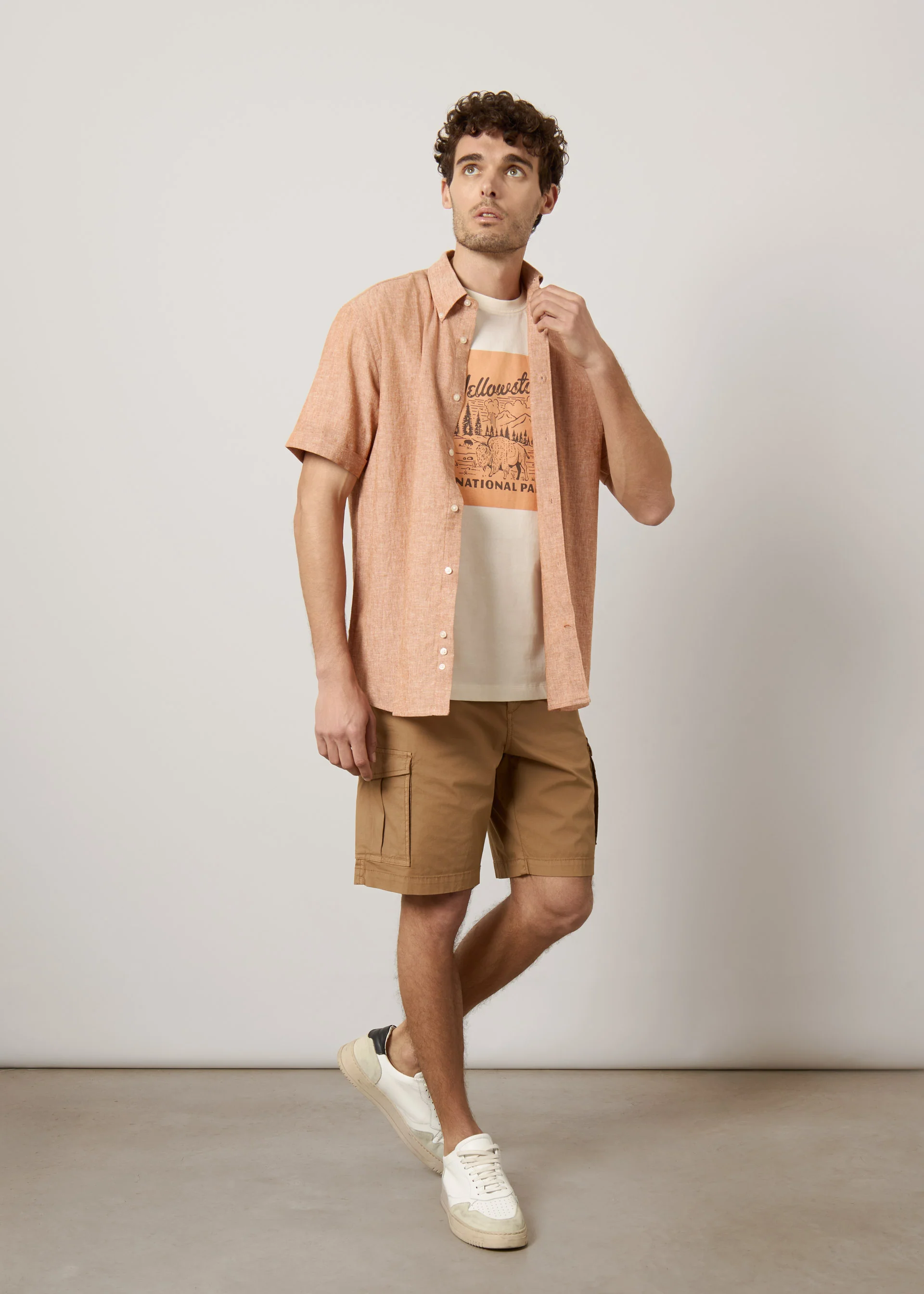 Camicia in lino e cotone - Image 17