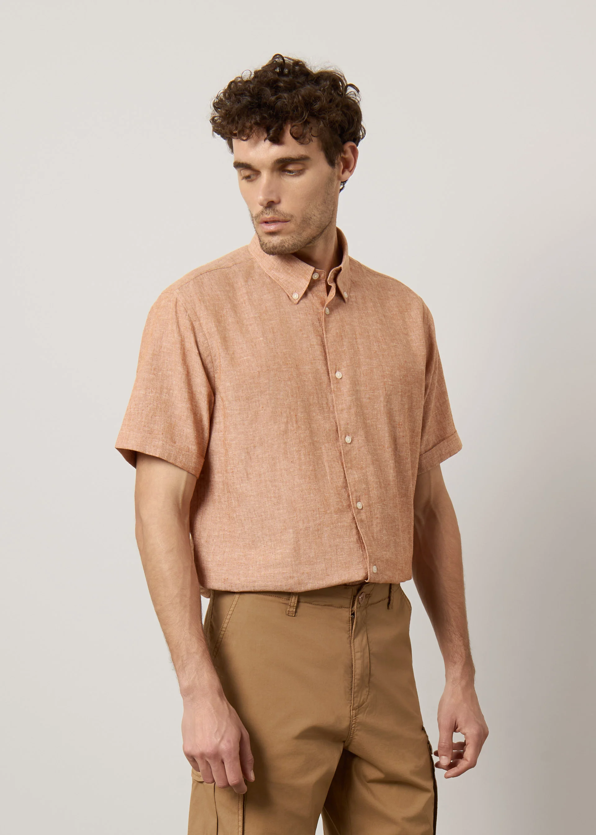 Camicia in lino e cotone - Image 18