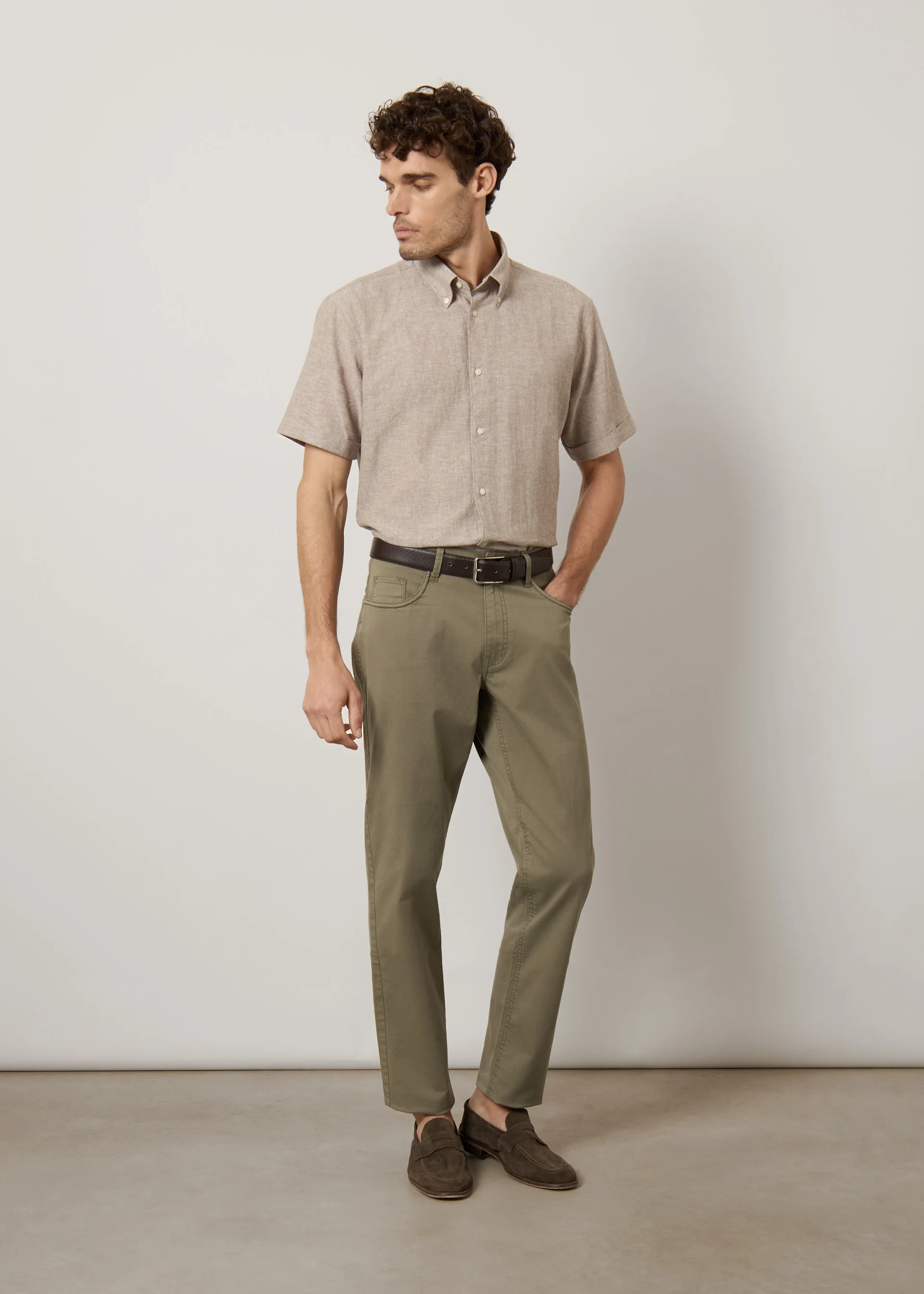 Camicia in lino e cotone - Image 9