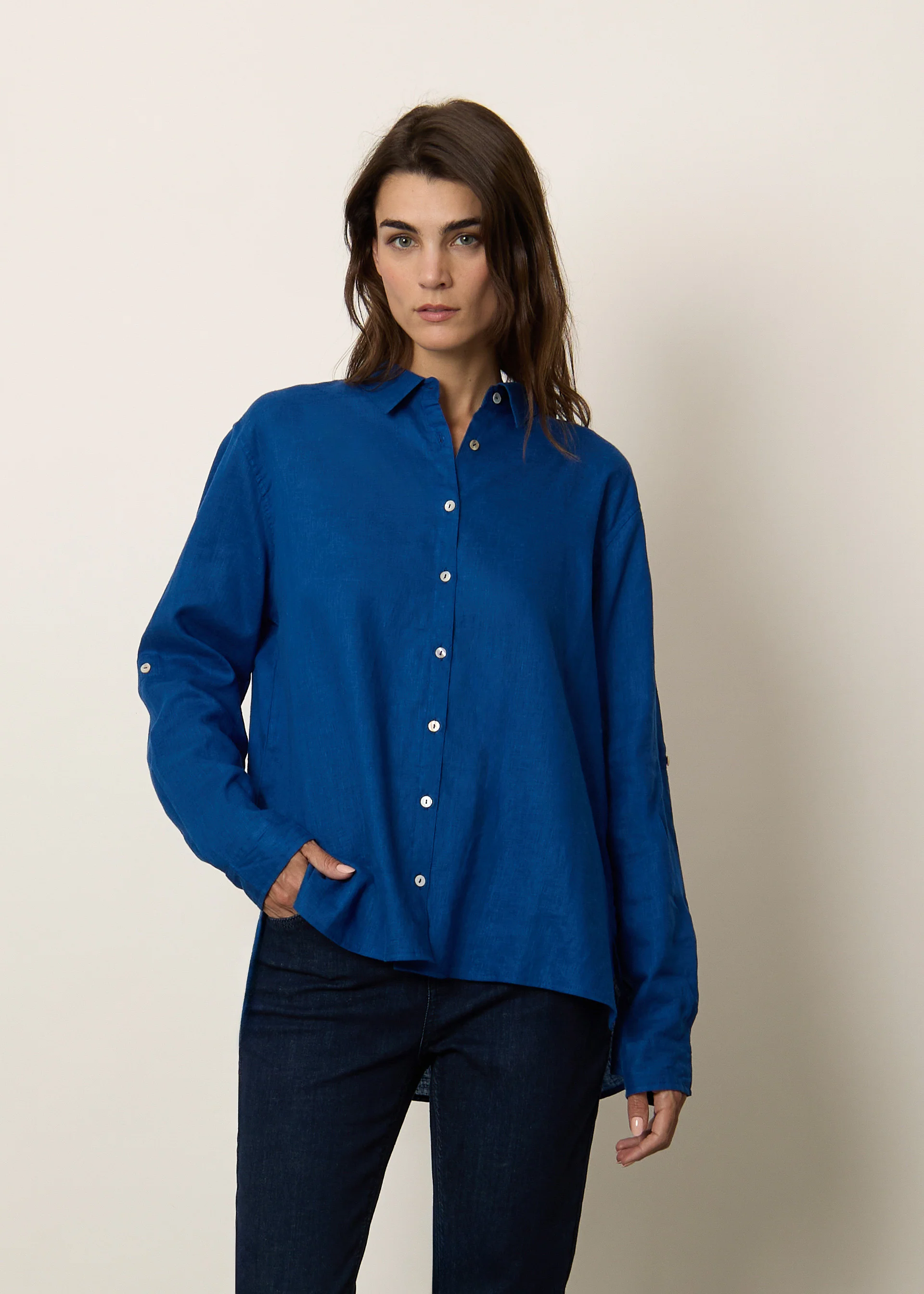Camicia in misto lino - Image 12