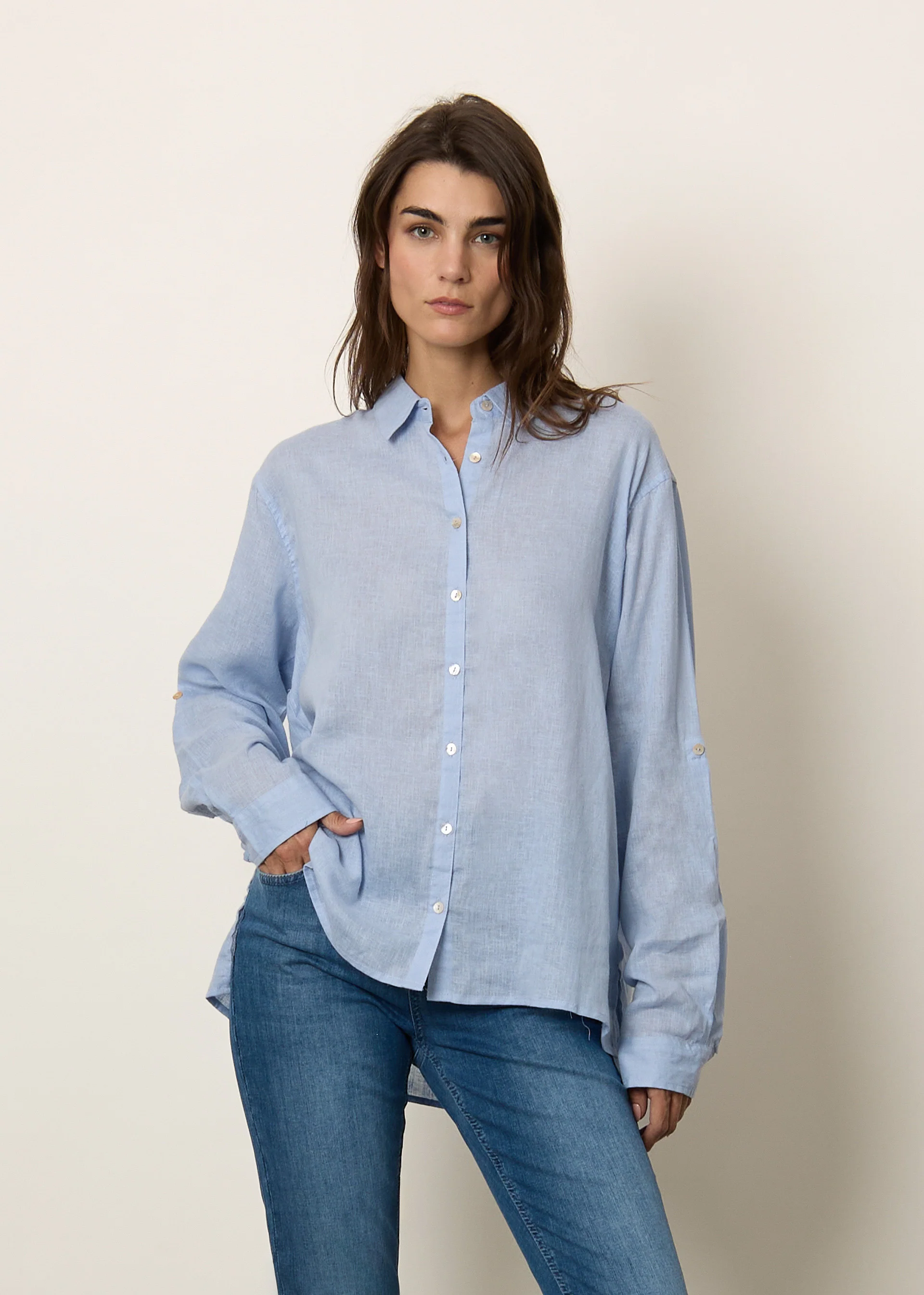 Camicia in misto lino - Image 17