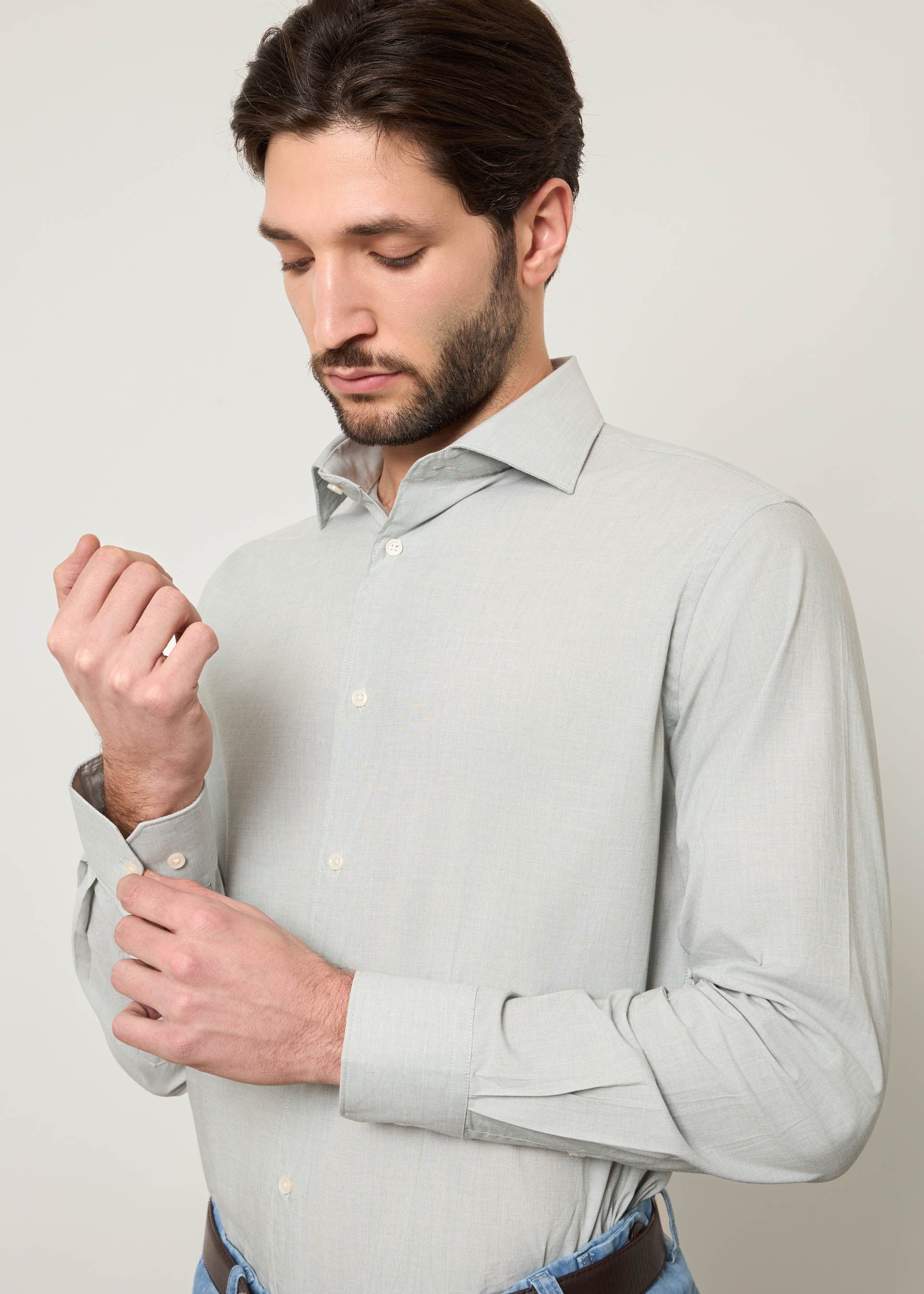 Camicia in puro cotone fil a fil - Image 12