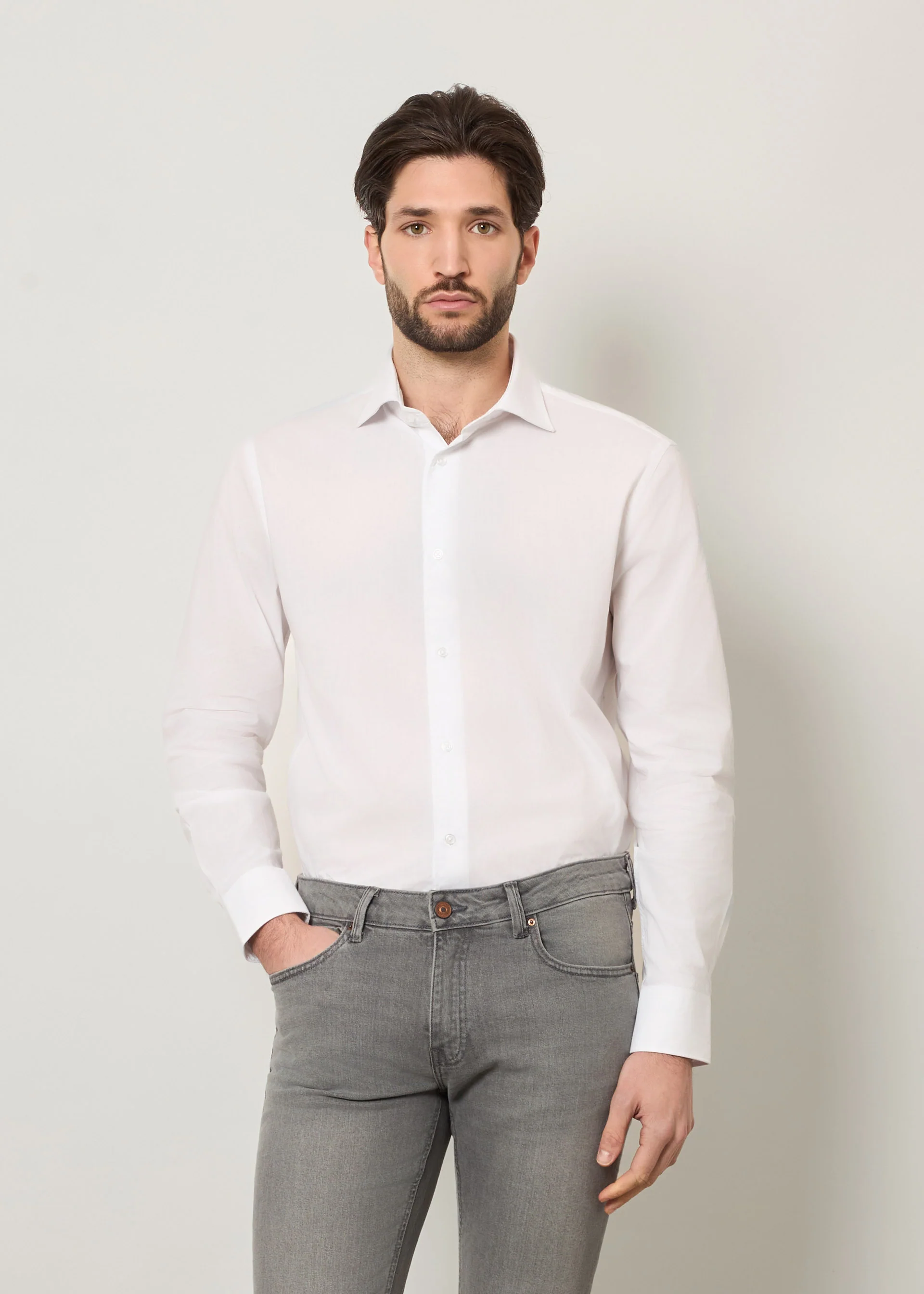 Camicia in puro cotone fil a fil - Image 22