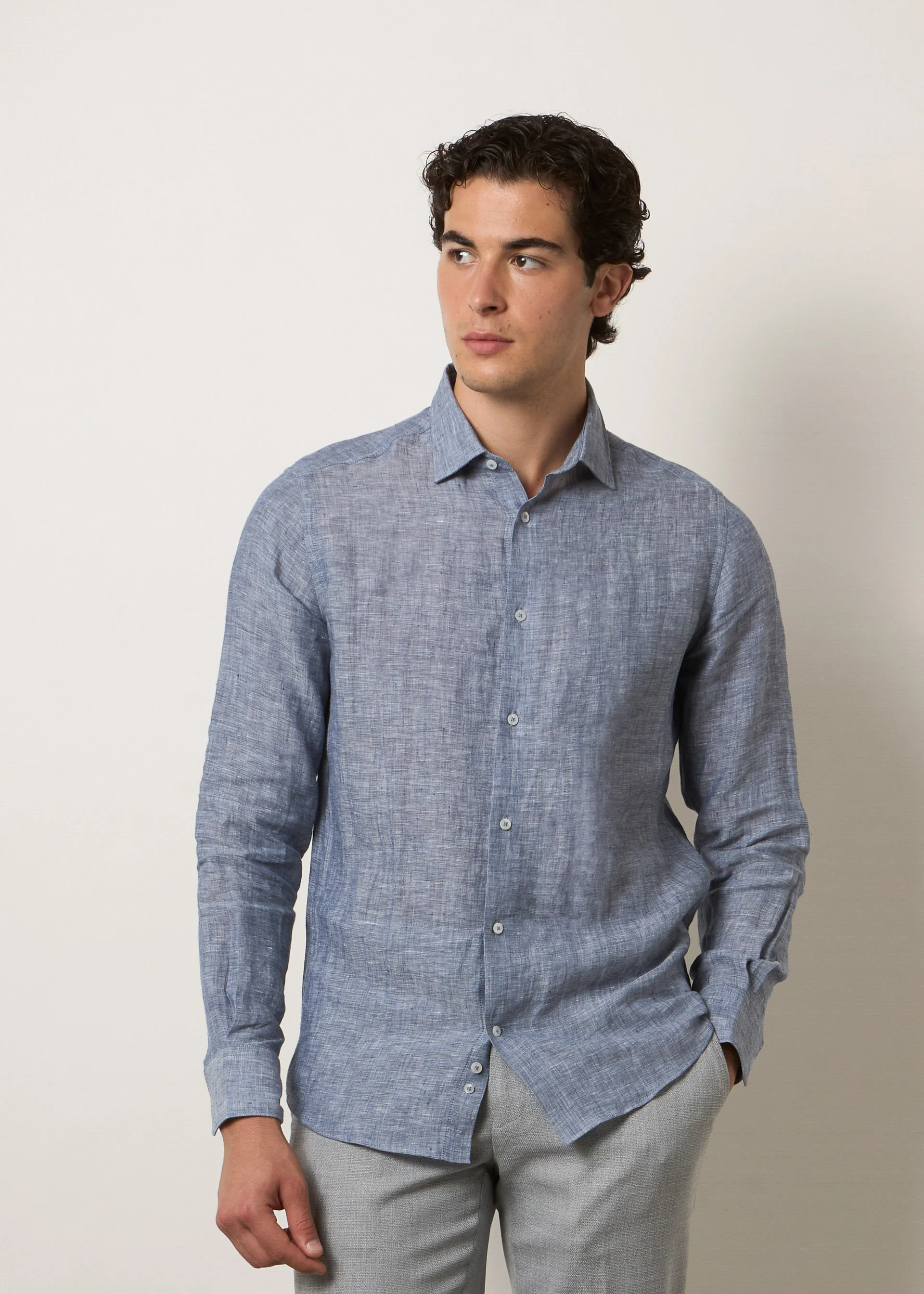 Camicia in puro lino - Image 22