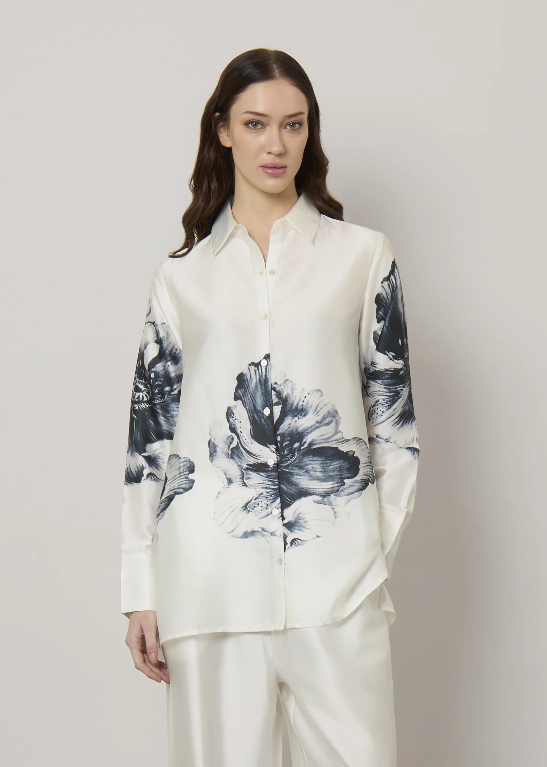 Camicia in satin - Image 2